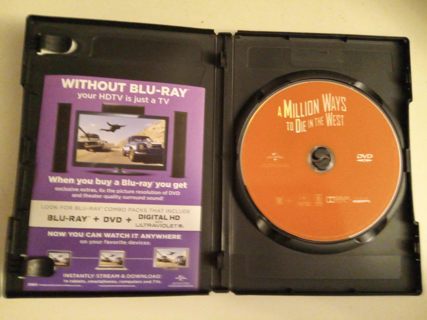 A Million Ways To Die In The West, DVD Movie, Seth MacFarlane Widescreen, Rated R, NEW/USED