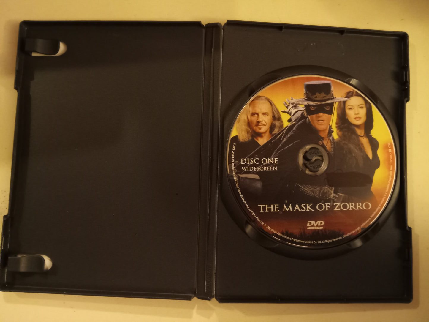 The Mask Of Zorro, DVD Movie, Antonio Banderas Widescreen, Special Ed. Rated PG-13, USED