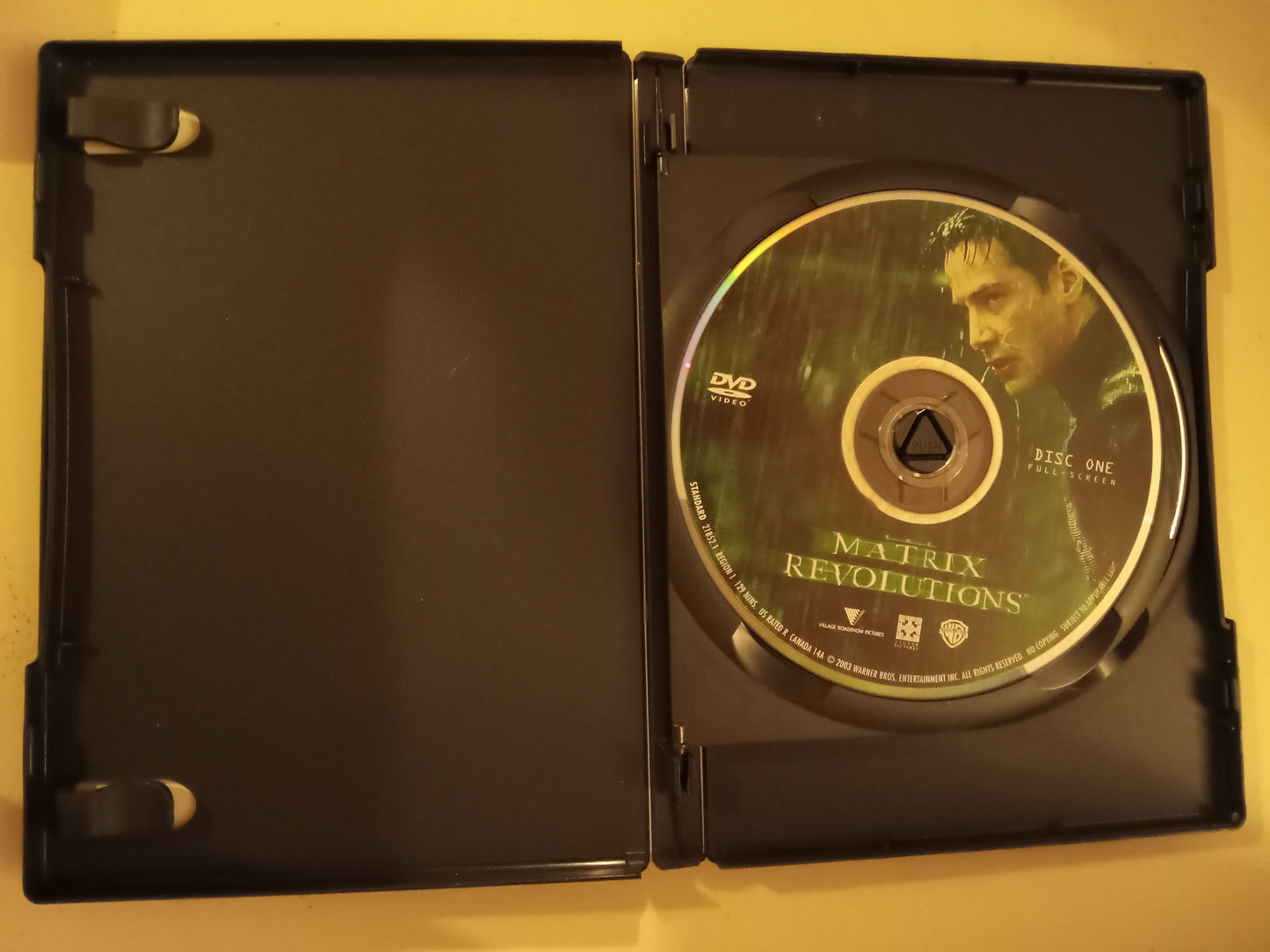 Matrix Revolutions, 2 Disc DVD Movie, Keanu Reeves Fullscreen/Widescreen, Rated R, USED