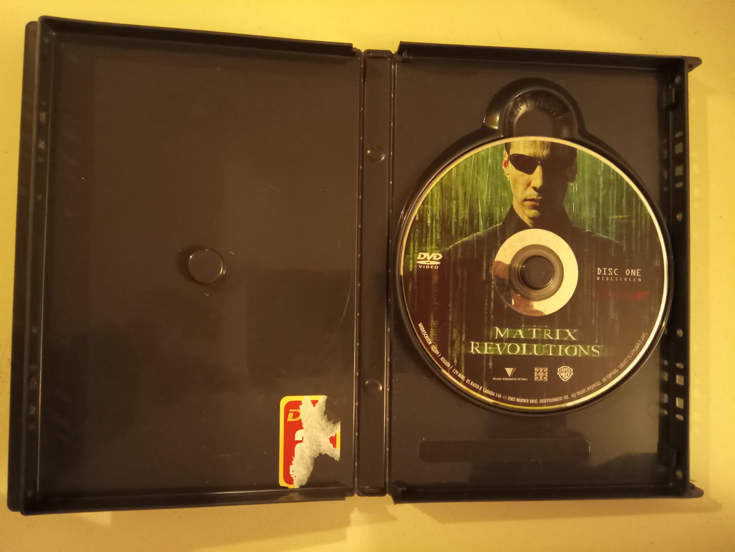 Matrix Revolutions, 2 Disc DVD Movie, Keanu Reeves Fullscreen/Widescreen, Rated R, USED