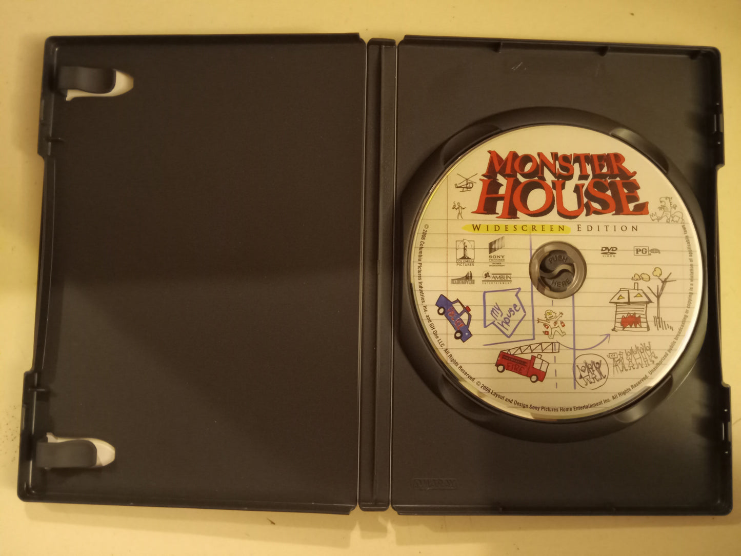 Monster House, Steven Spielberg Animation DVD Movie, Steve Buscemi Widescreen, Rated PG, USED
