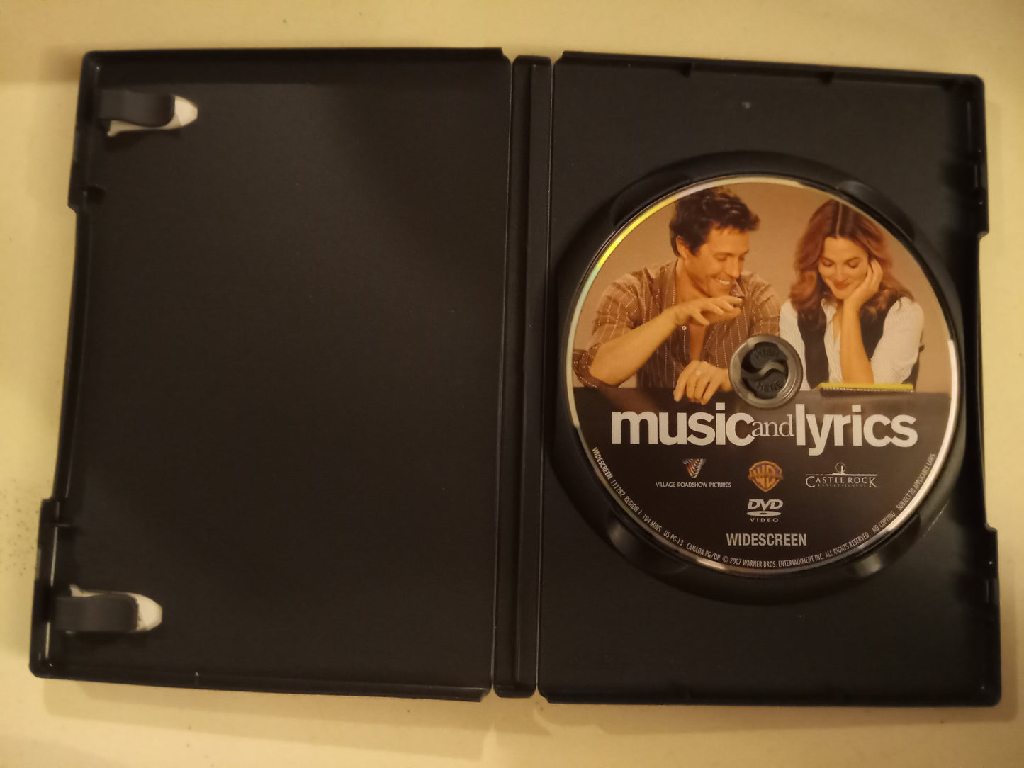 Music And Lyrics, DVD Movie, Drew Barrymore Fullscreen/Widescreen, Rated PG-13, USED