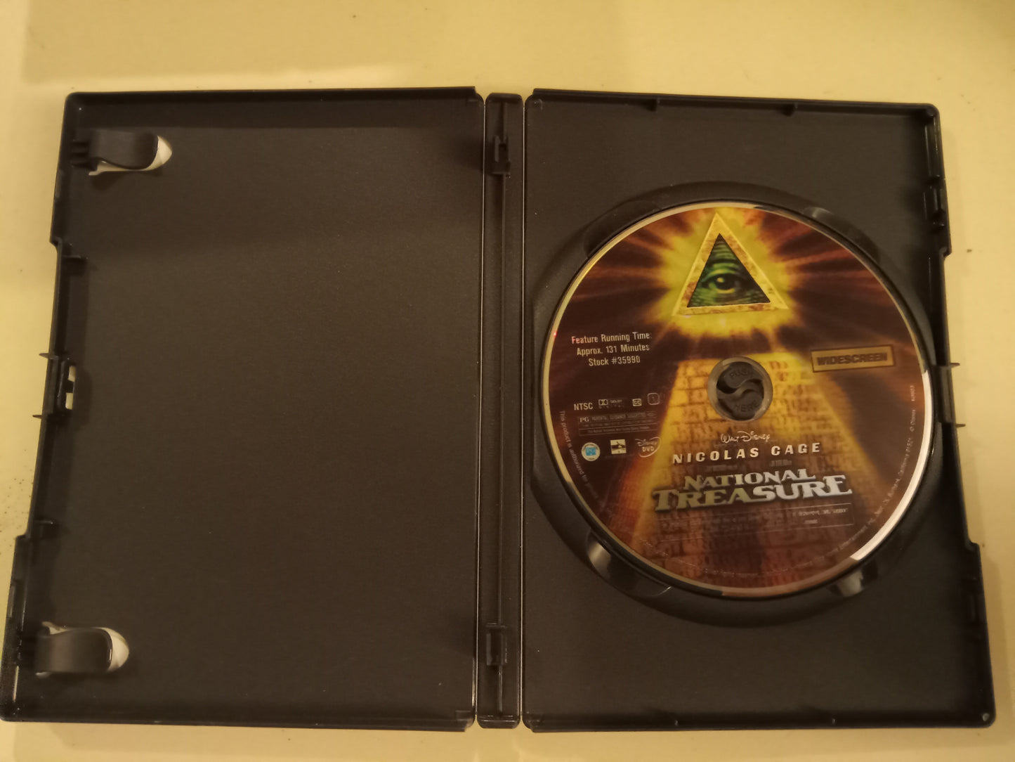 National Treasure, DVD Movie, Nicolas Cage Widescreen, Rated PG, USED
