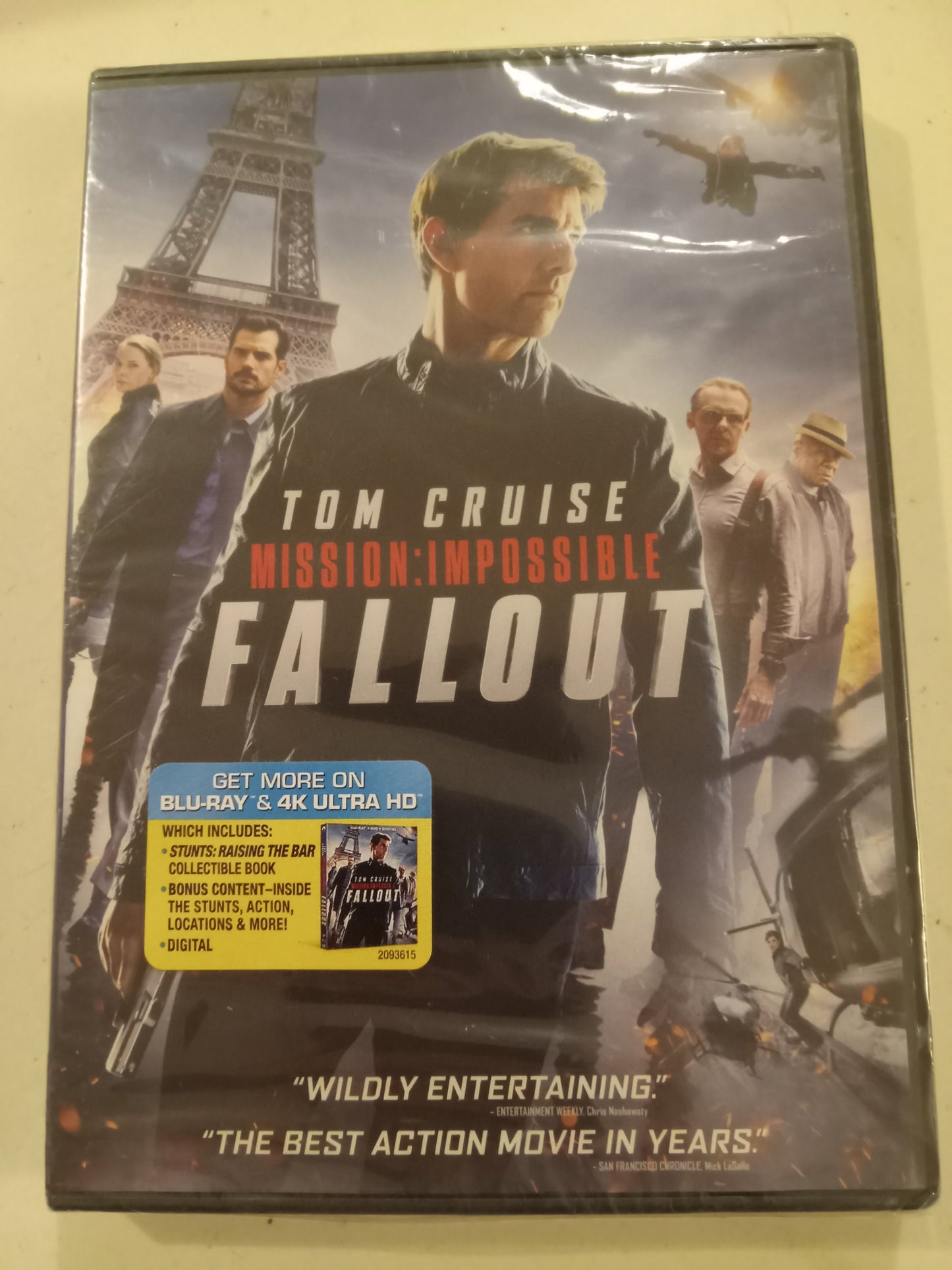 Mission Impossible Fallout, DVD Movie, Tom Cruise Widescreen, Rated PG-13, NEW