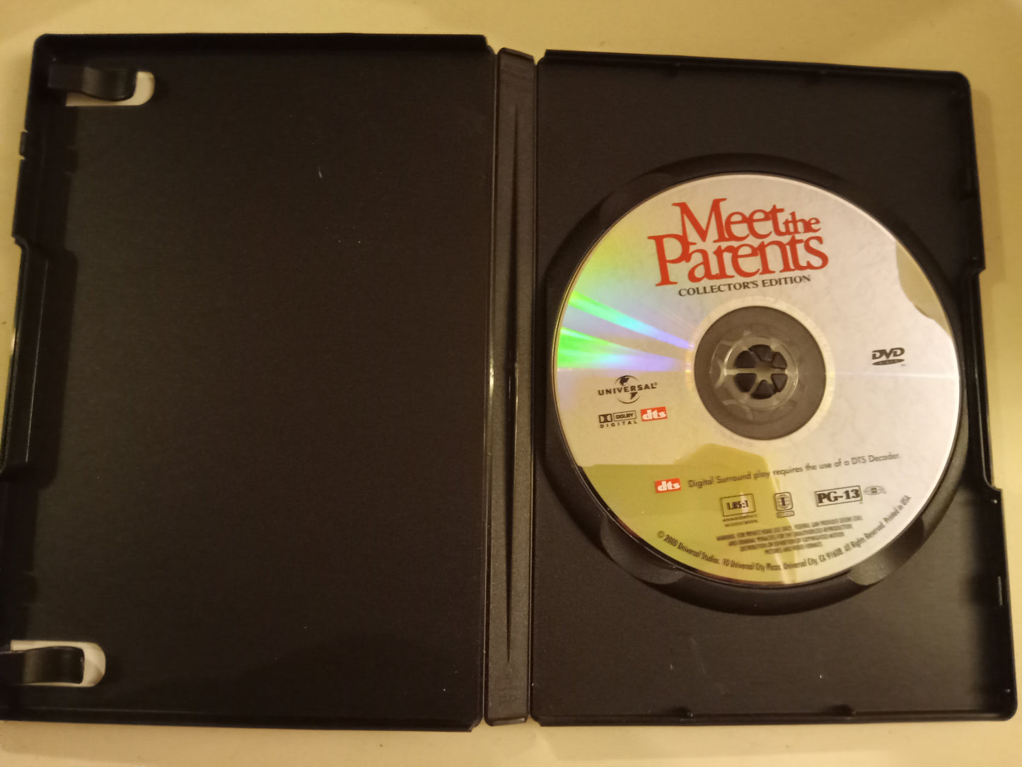 Meet The Parents, DVD Movie, Collector's Ed. Ben Stiller Widescreen, Rated PG-13, USED