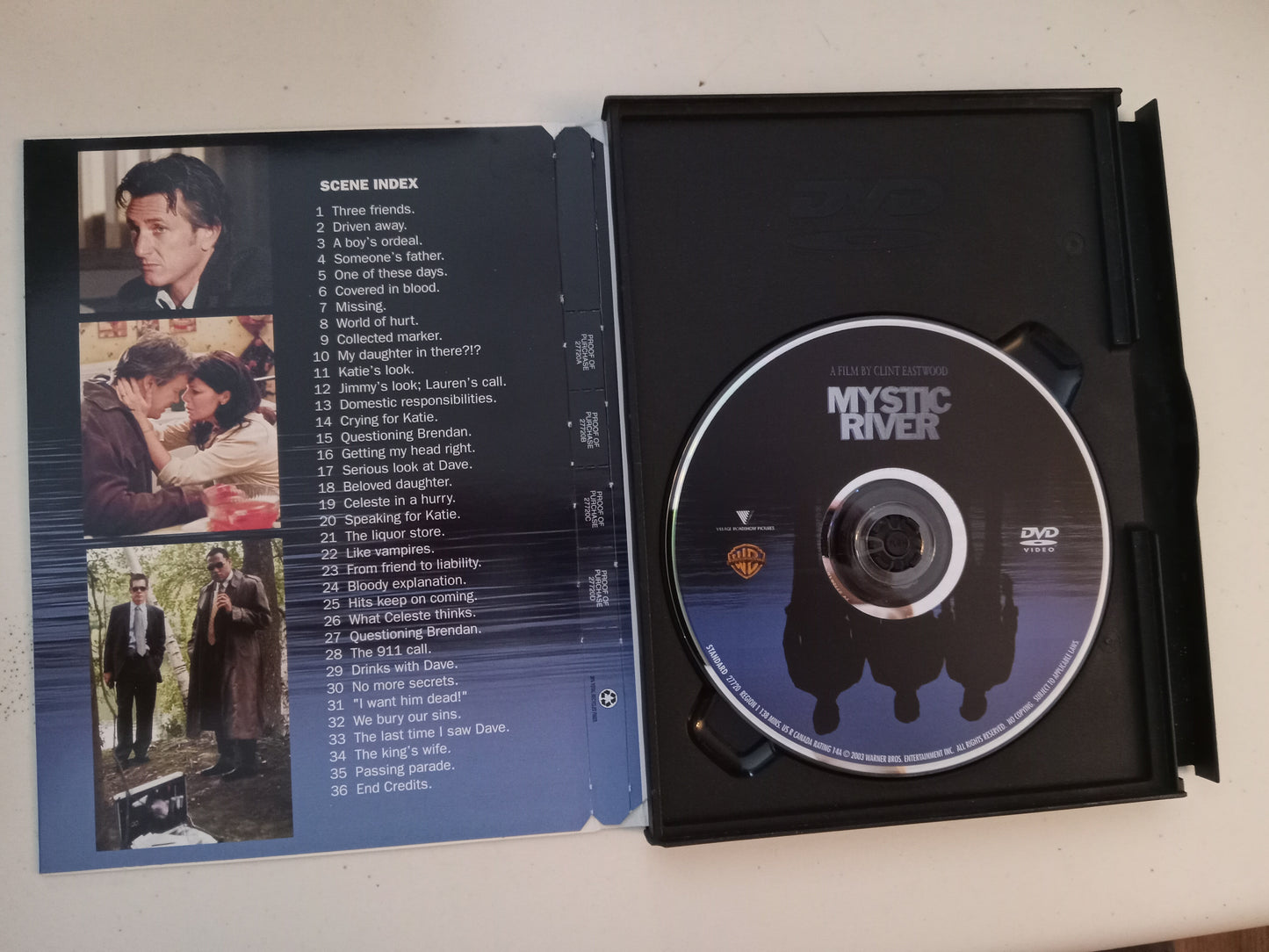 Mystic River, DVD Movie, Tim Robbins Fullscreen, Rated R, USED