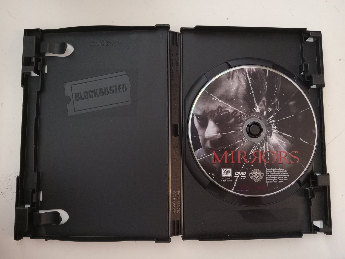 Mirrors, DVD Movie, Kiefer Sutherland Widescreen, Rated R, USED