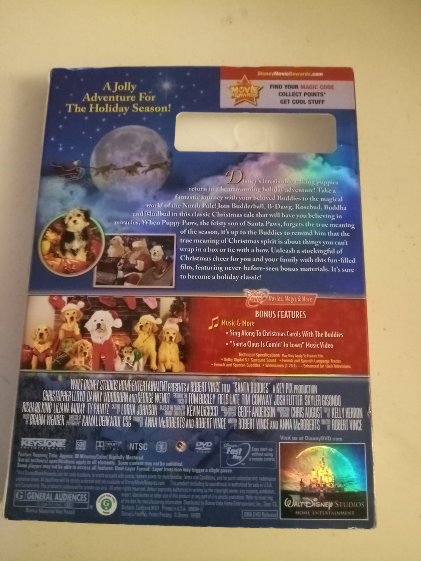 Santa Buddies, The Legend of Santa Paws, Disney DVD Movie, Widescreen, Rated G, USED