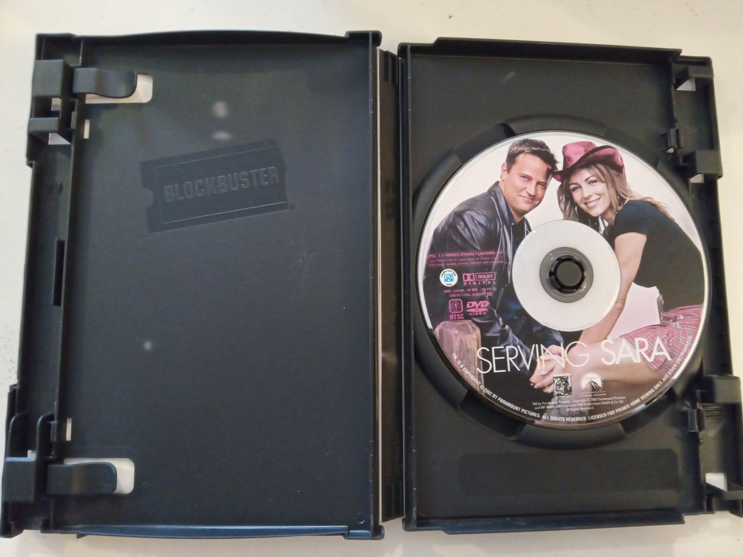 Serving Sara, DVD Movie, Matthew Perry Widescreen/Fullscreen, Rated PG-13, USED
