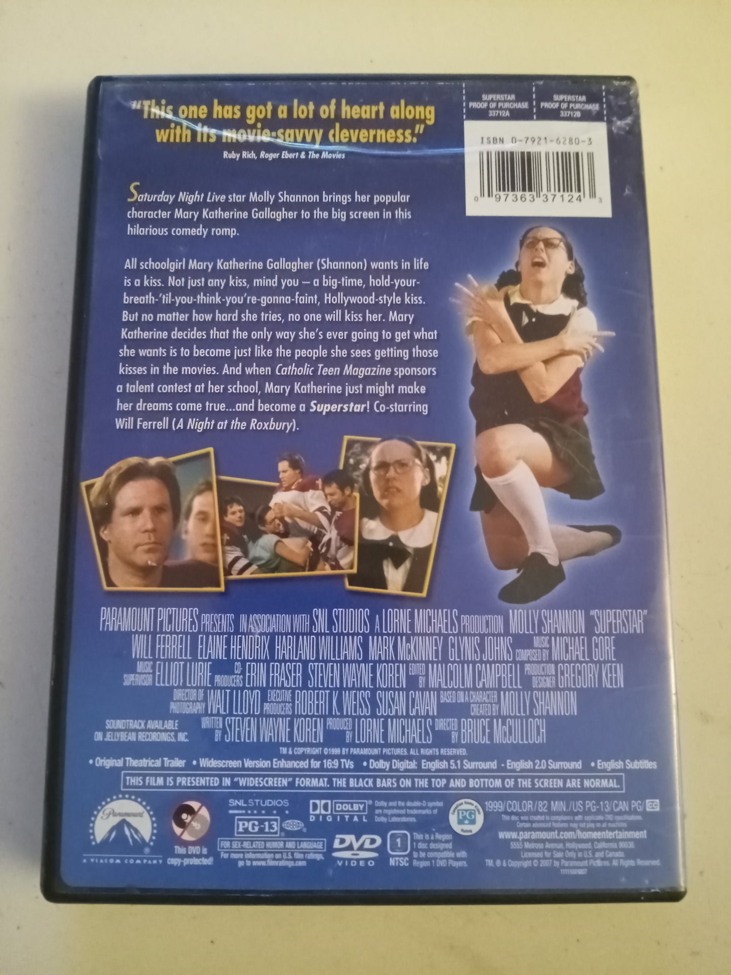Superstar, DVD Movie, Molly Shannon Widescreen, Rated PG-13, USED