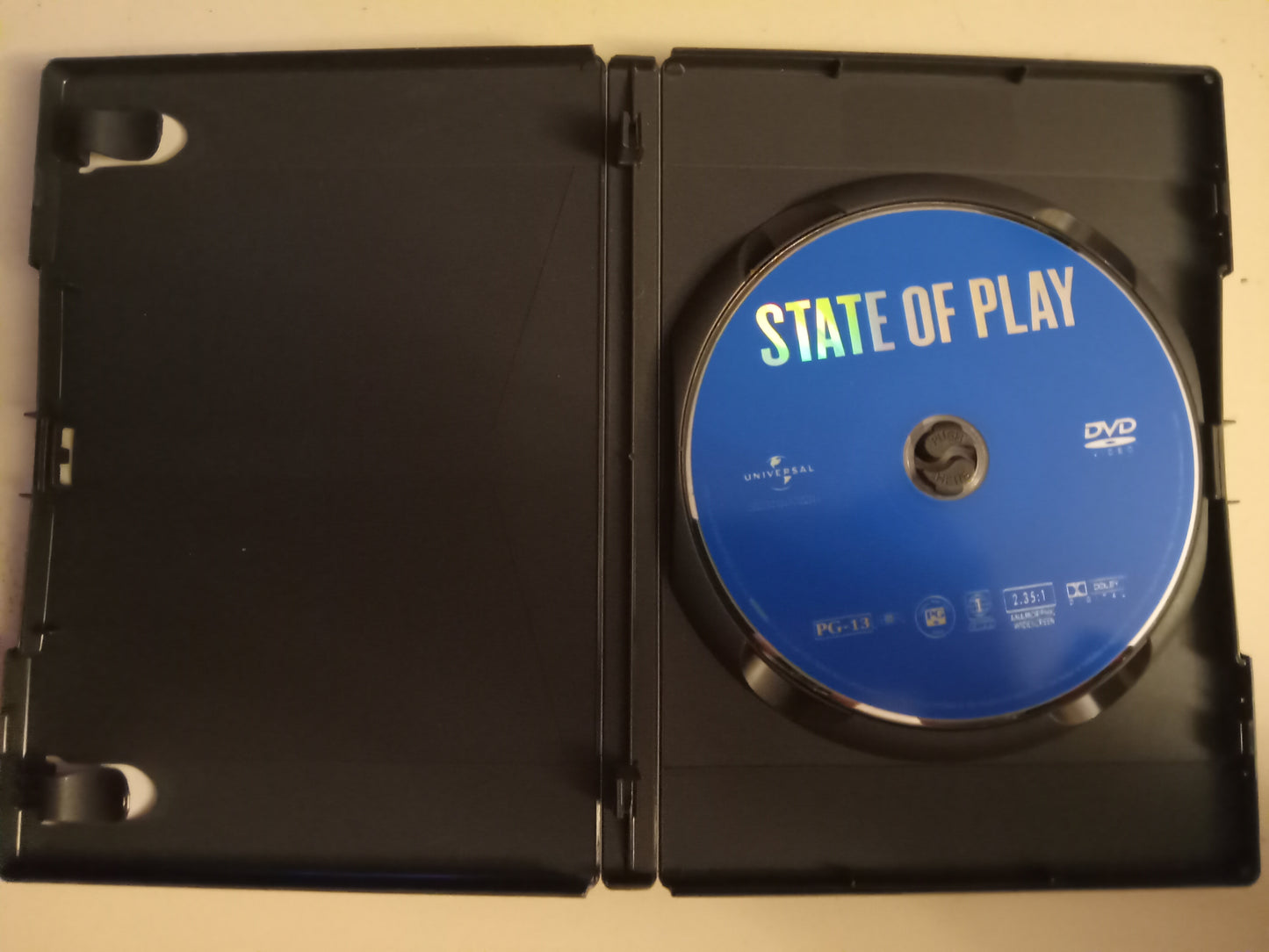 State Of Play, DVD Movie, Russell Crowe Widescreen, Rated PG-13, USED