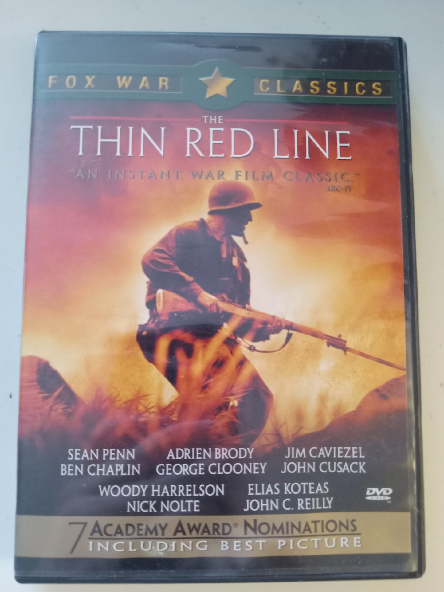 The Thin Red Line, DVD Movie, Sean Penn Widescreen, Rated R, USED