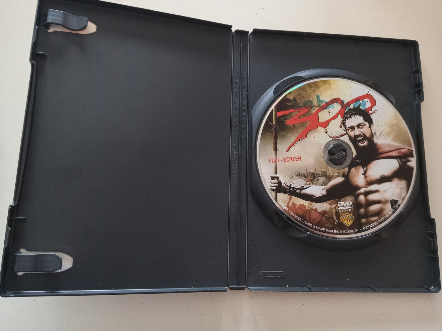 300, DVD Movie, Gerard Butler Fullscreen, Rated R, USED