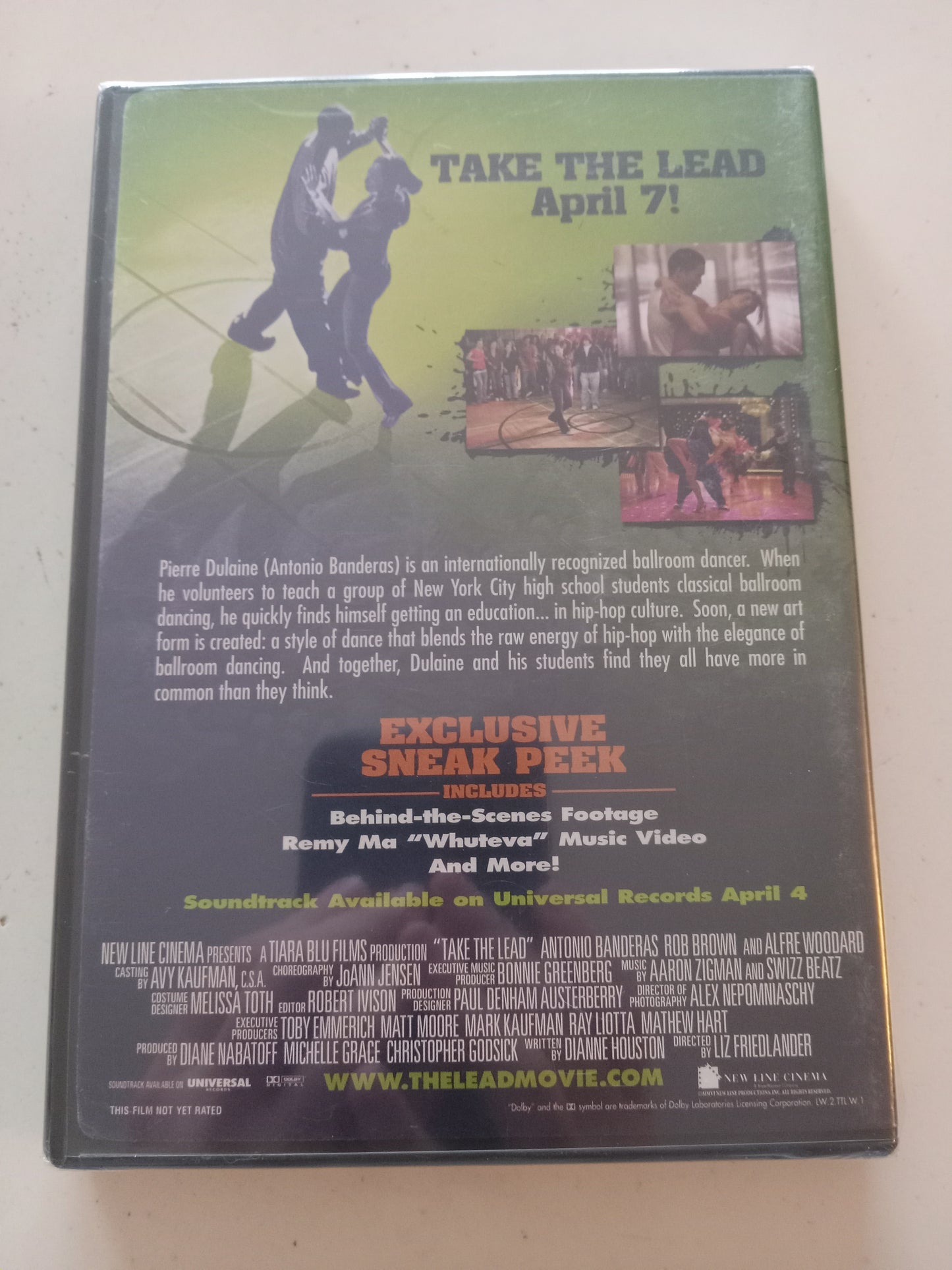 Take The Lead, (Free Sneak Peek Promo) DVD Movie, Antonio Banderas Widescreen, Not-Rated, NEW