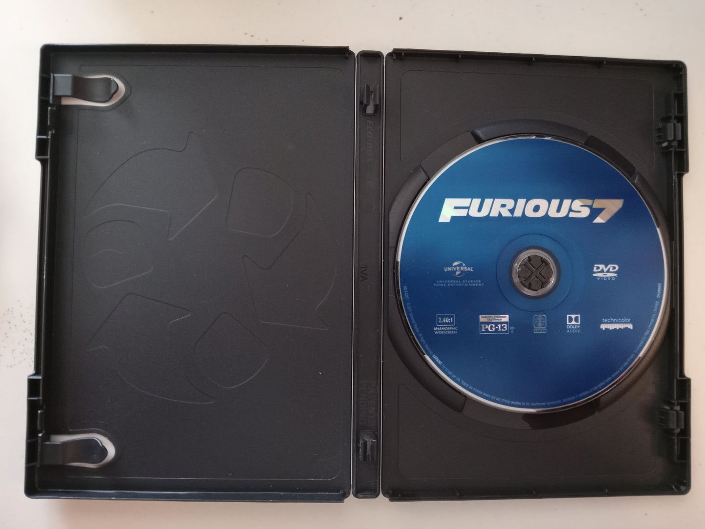 Furious 7, DVD Movie, Vin Diesel Widescreen, Rated PG-13, USED