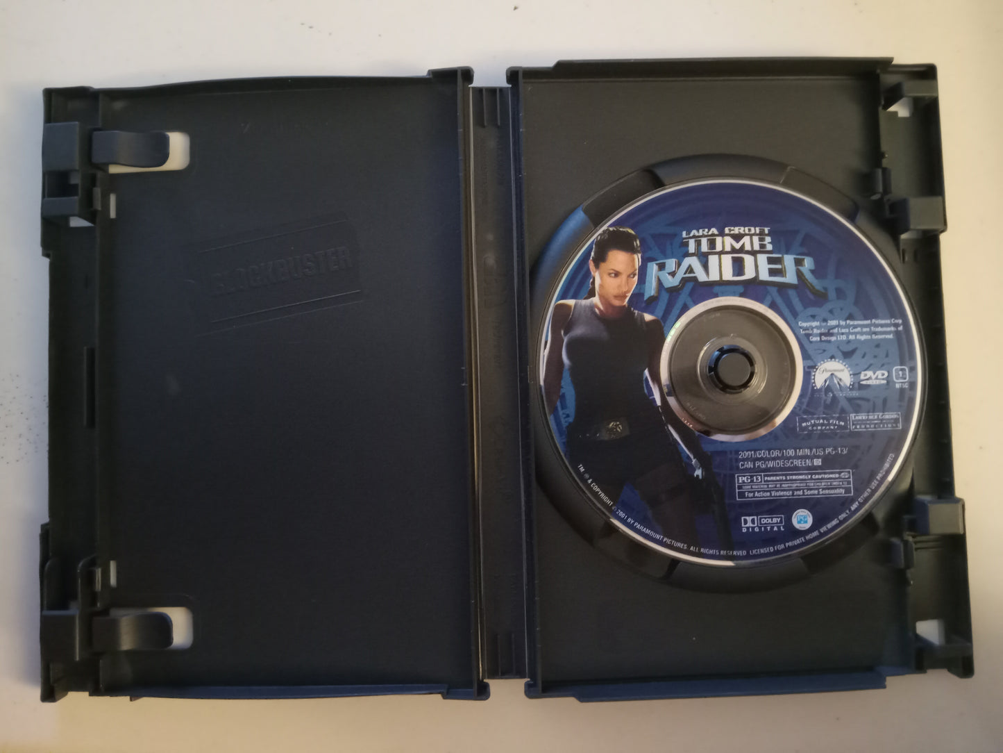 Lara Croft Tomb Raider, DVD Movie, Angelina Jolie Widescreen, Rated PG-13, USED