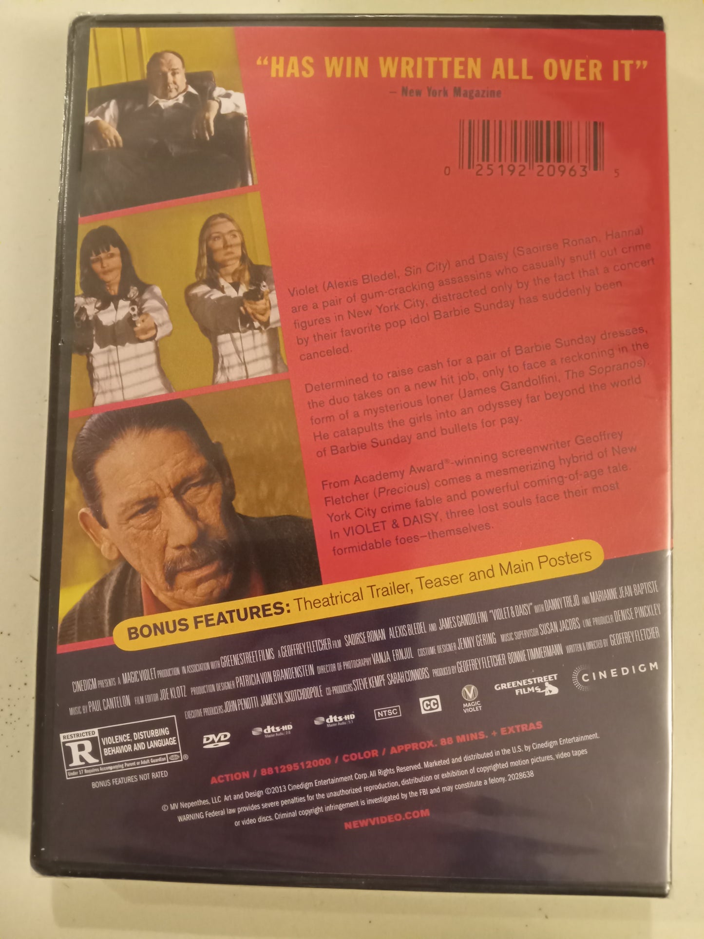 Violet And Daisy, DVD Movie, Alexis Bledel Fullscreen, Rated R, NEW/USED