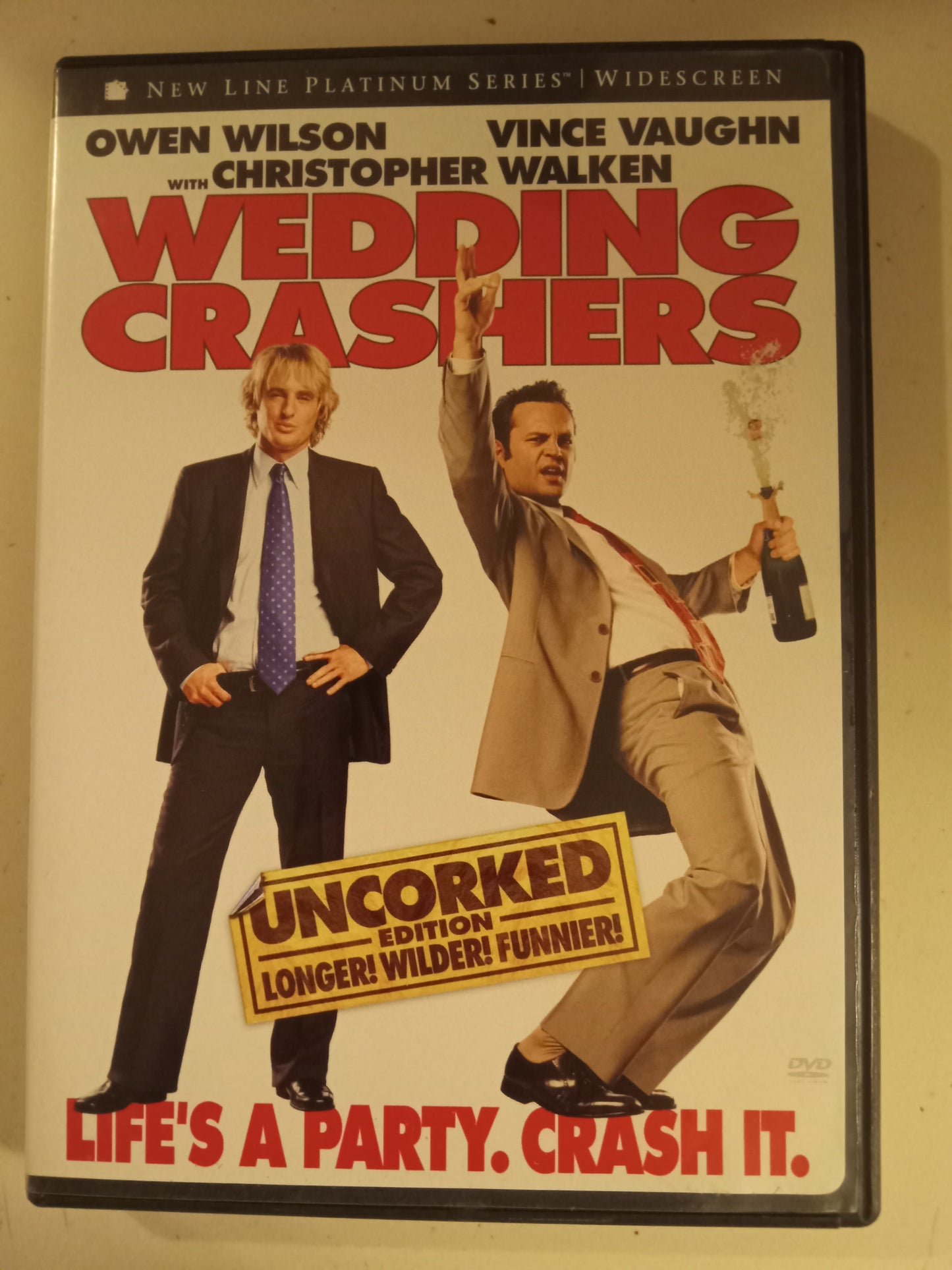 Wedding Crashers, Uncorked Edition, DVD Movie, Owen Wilson Fullscreen/Widescreen, Not Rated/R, USED