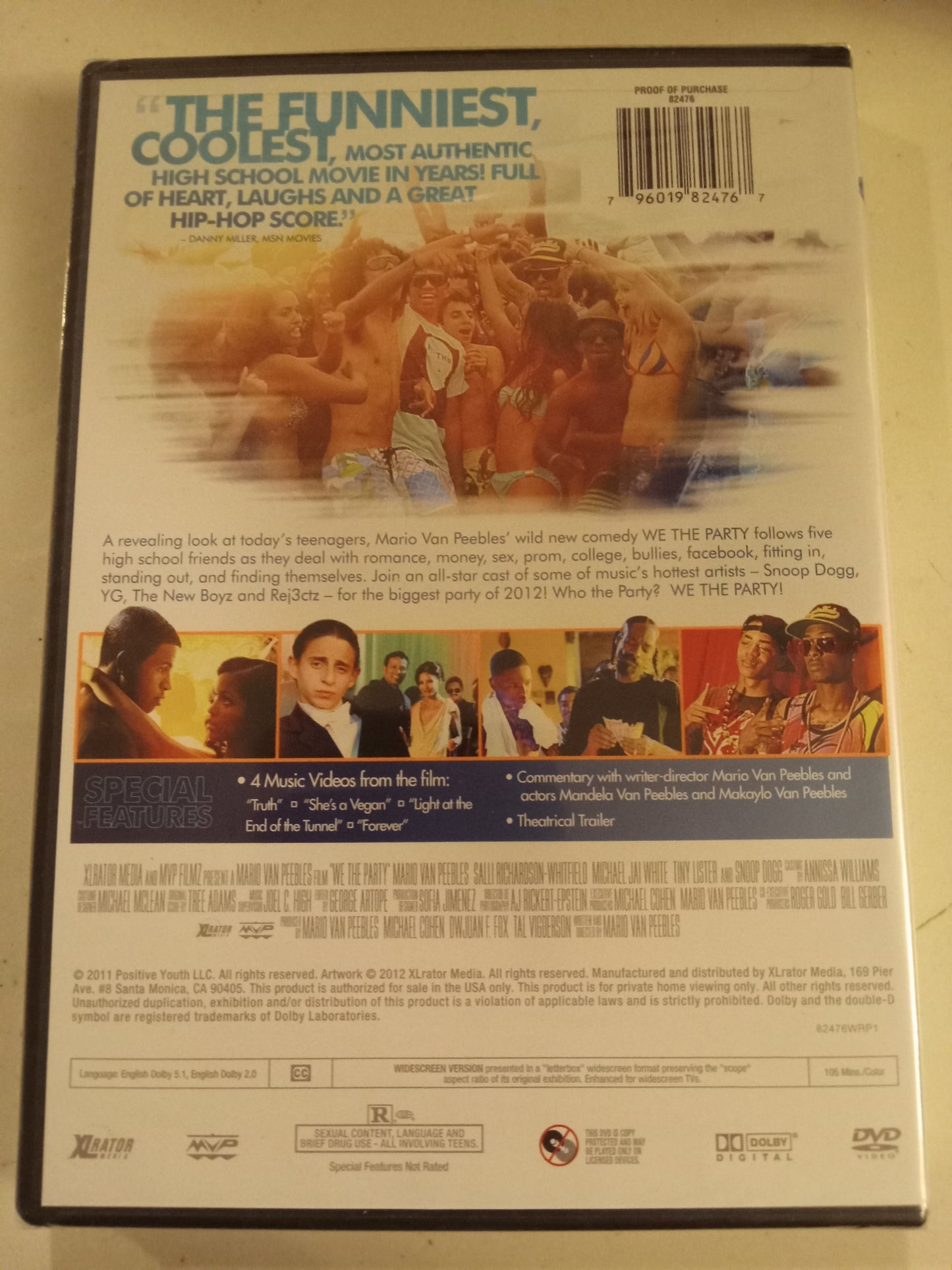 We The Party, DVD Movie, Snoop Dogg Widescreen, Rated R, NEW