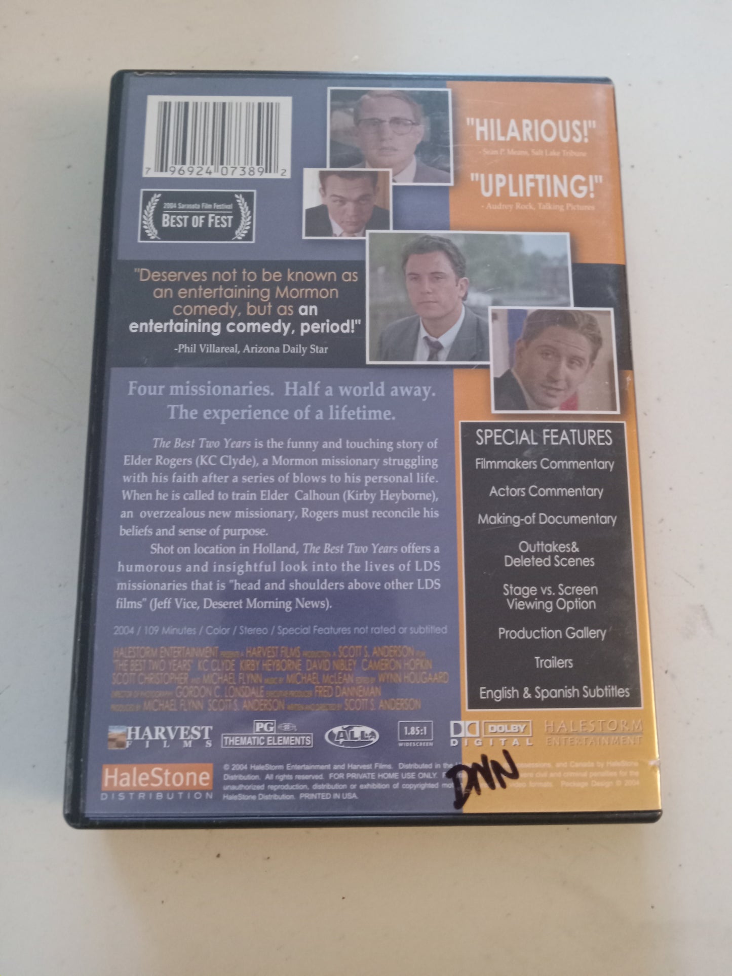 The Best Two Years, DVD Movie, Kirby Heyborne Widescreen, Rated PG, USED