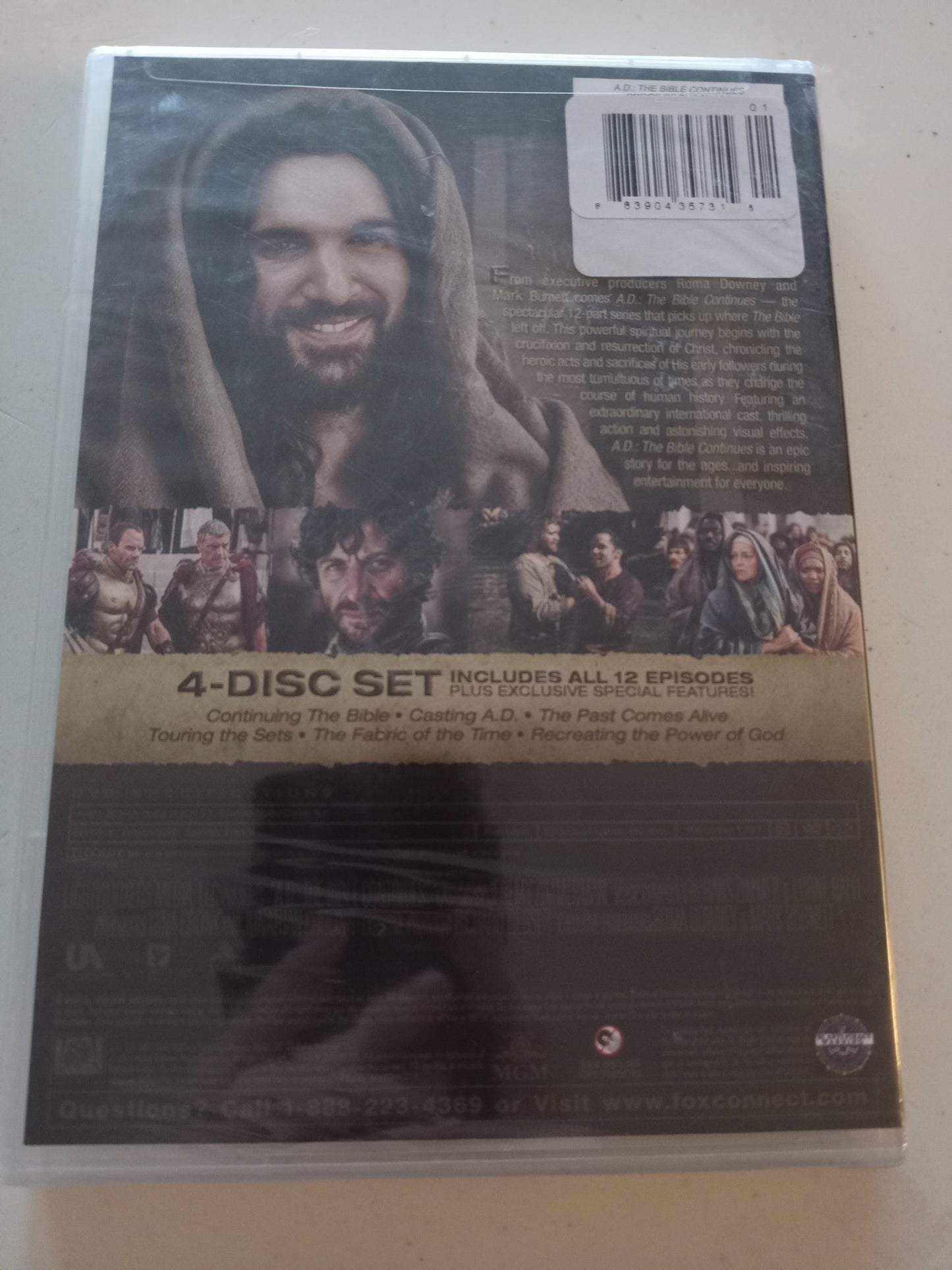 A.D The Bible Continues, DVD Movie, Roma Downey Widescreen, Not-Rated, NEW