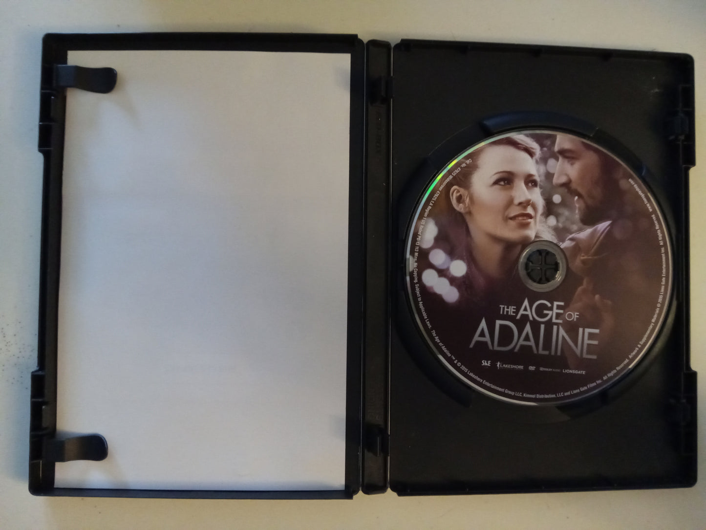 The Age Of Adaline, DVD Movie, Blake Lively Widescreen, Rated PG-13, USED