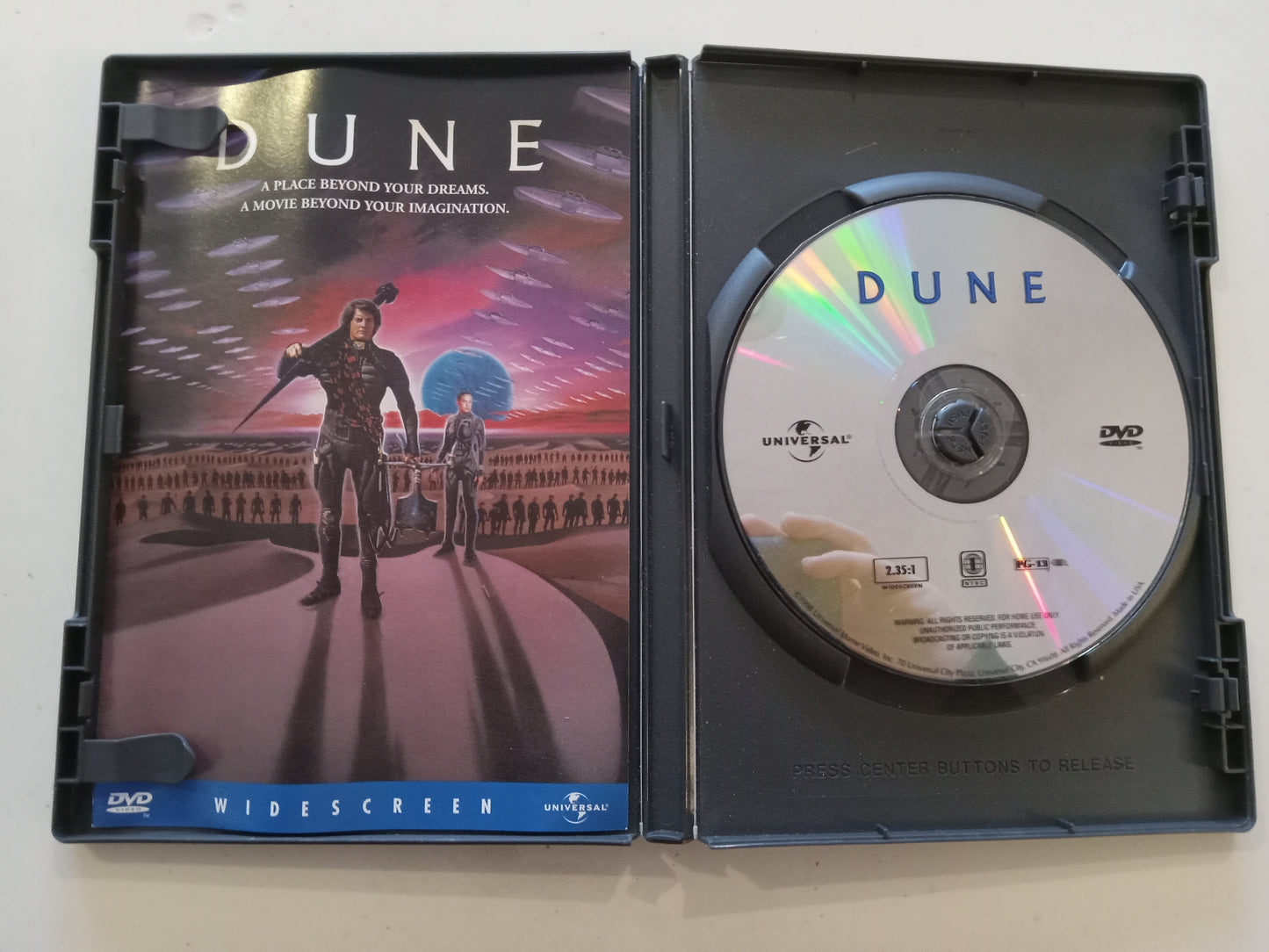 Dune, DVD Movie, Sting Widescreen, Rated PG-13, USED