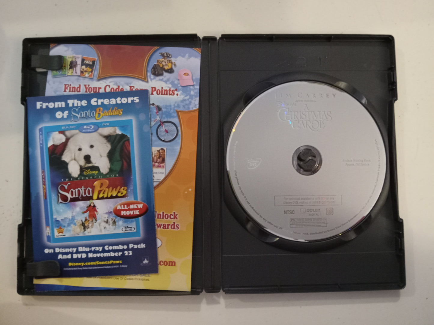 A Christmas Carol, DVD Movie, Jim Carrey Widescreen, Rated PG, USED