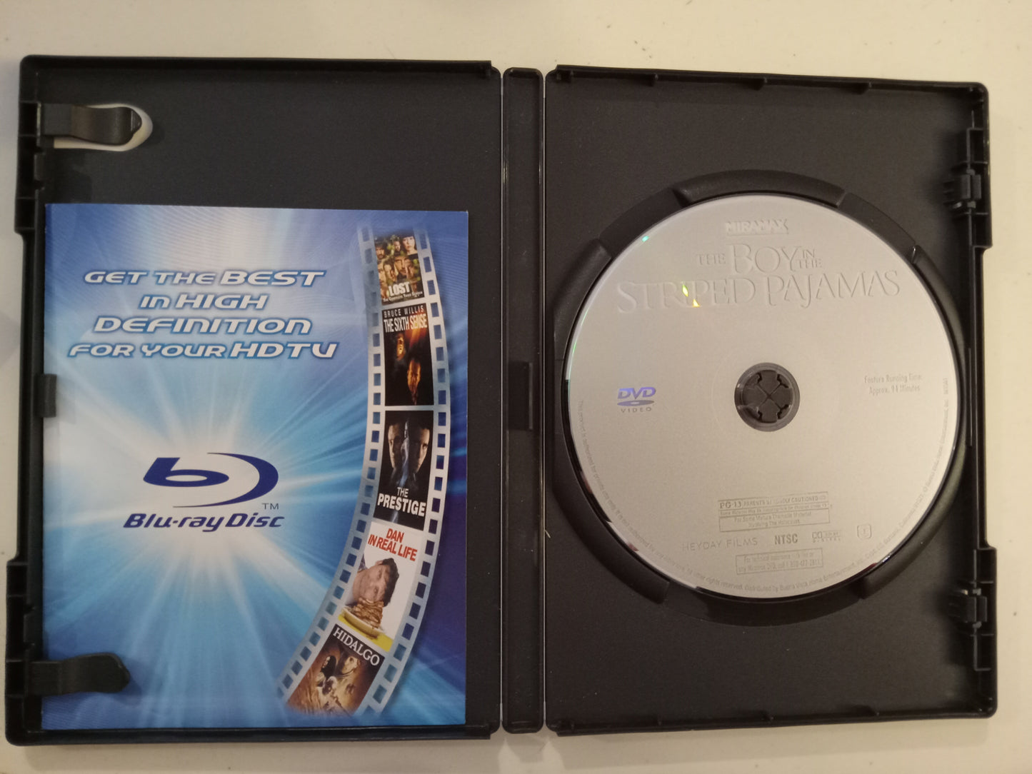 The Boy In The Striped Pajamas, DVD Movie, Vera Farmiga Widescreen, Rated PG-13, USED