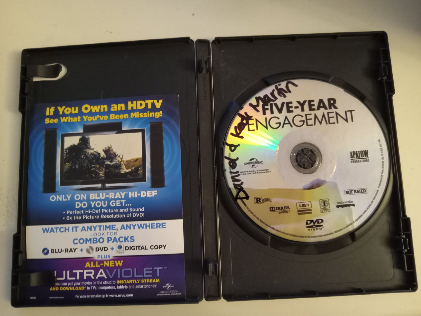 Five Year Engagement, DVD Movie, Jason Segel Widescreen, Not Rated/R, USED