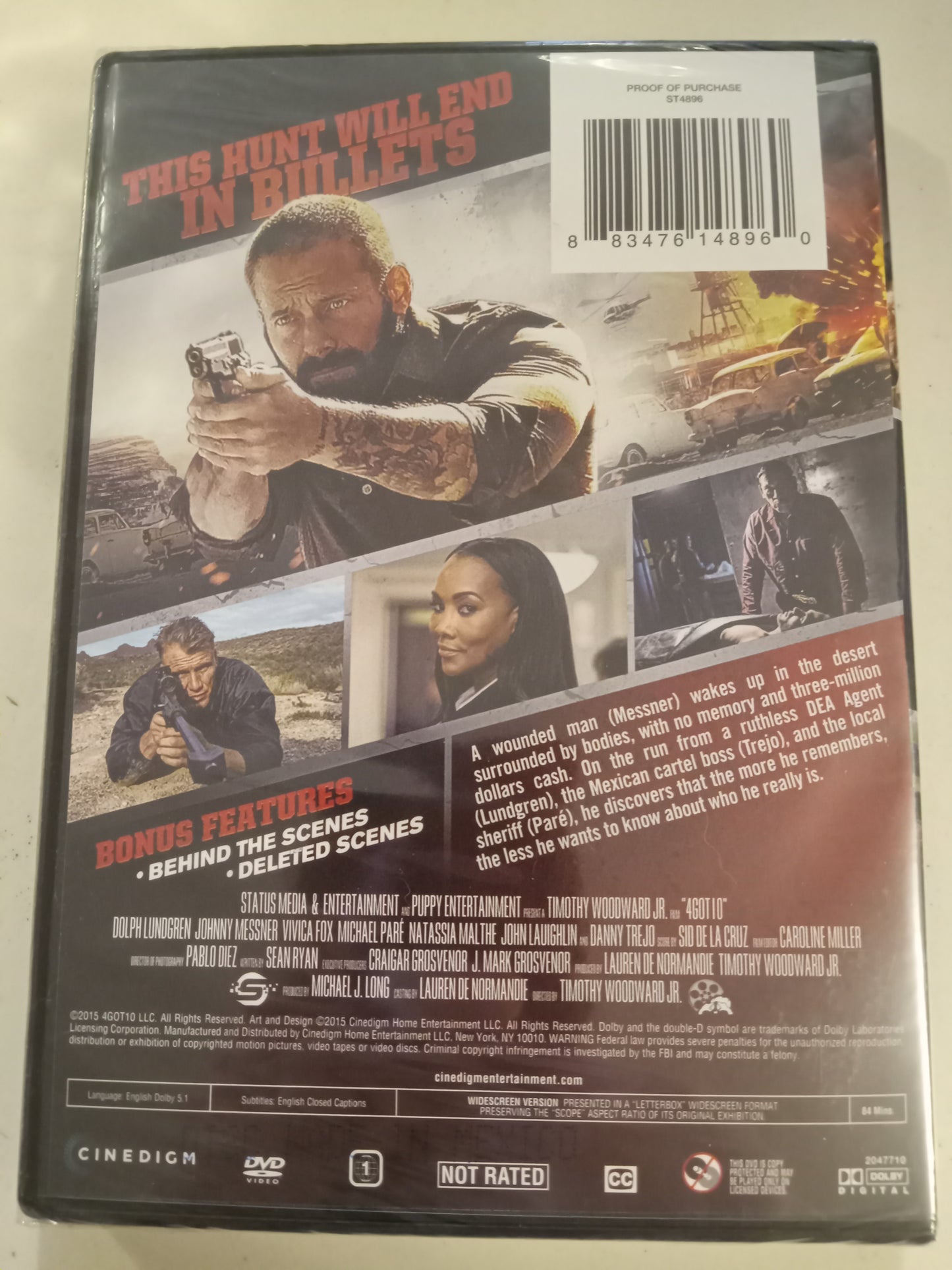 4 Got 10, DVD Movie, Dolph Lundgren Widescreen, Not Rated, NEW