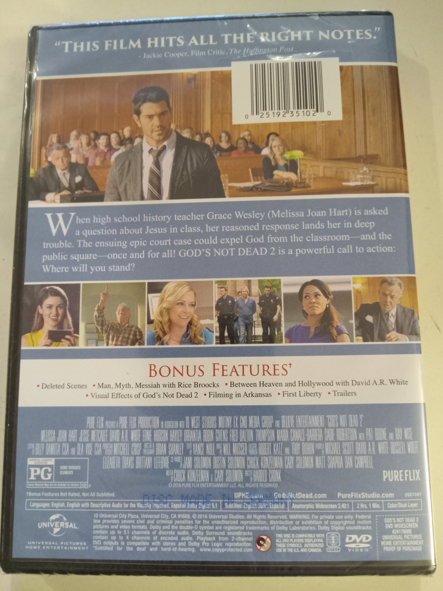 God's Not Dead 2, DVD Movie, Jesse Metcalfe Widescreen, Rated PG, NEW