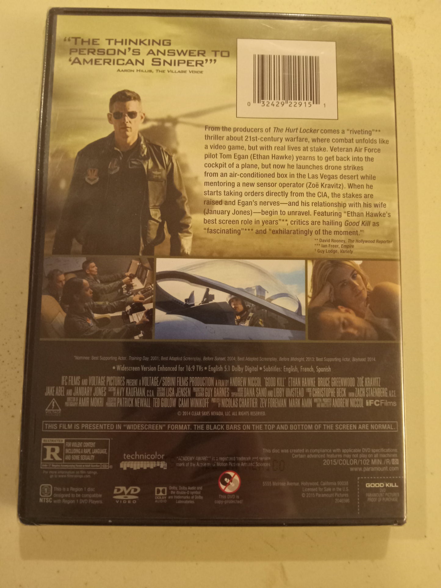 Good Kill, DVD Movie, Ethan Hawk Widescreen, Rated R, NEW