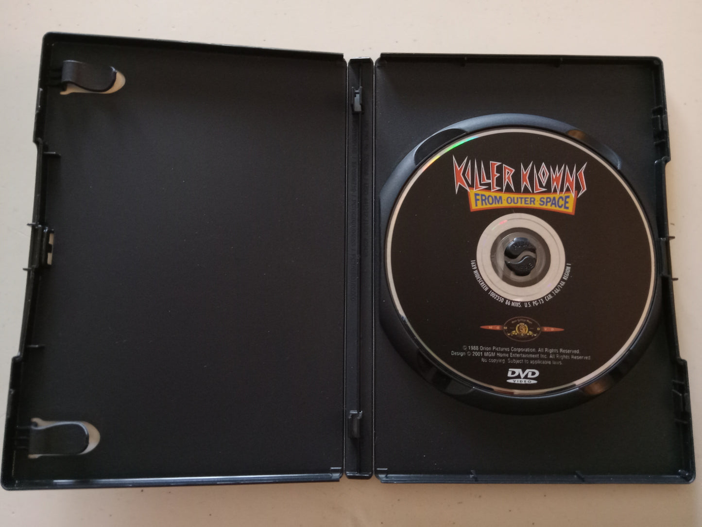 Killer Klowns From Outerspace, DVD Movie, Grant Cramer Widescreen, Rated PG-13, OOP USED
