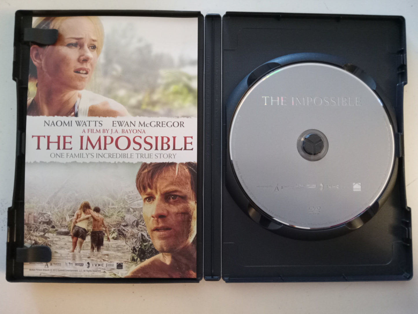 The Impossible, DVD Movie, Ewan McGregor Widescreen, Rated PG-13, USED