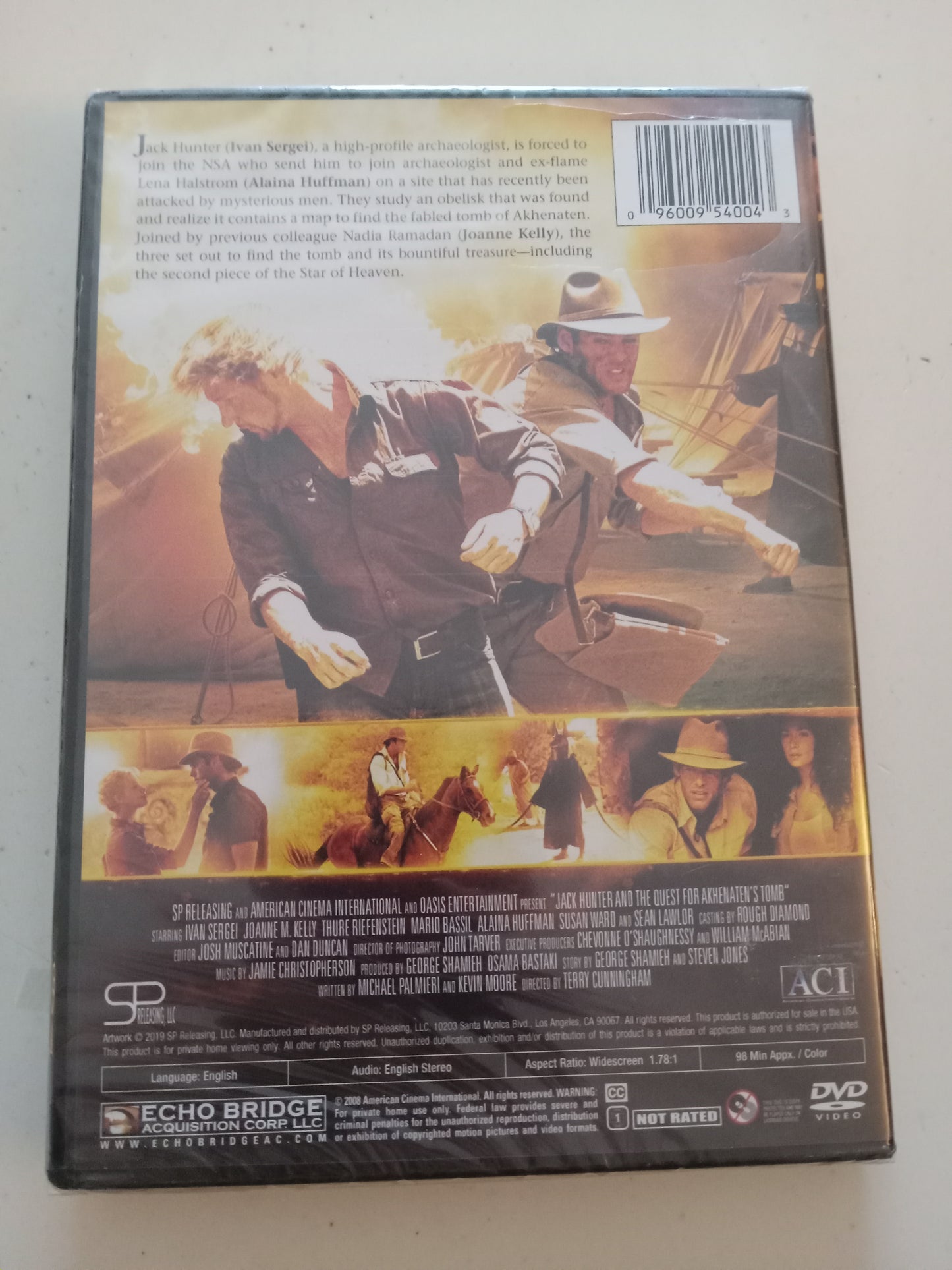 Jack Hunter and the Quest For Akhenathen's Tomb, DVD Movie, Ivan Sergei Widescreen, Not-Rated, NEW