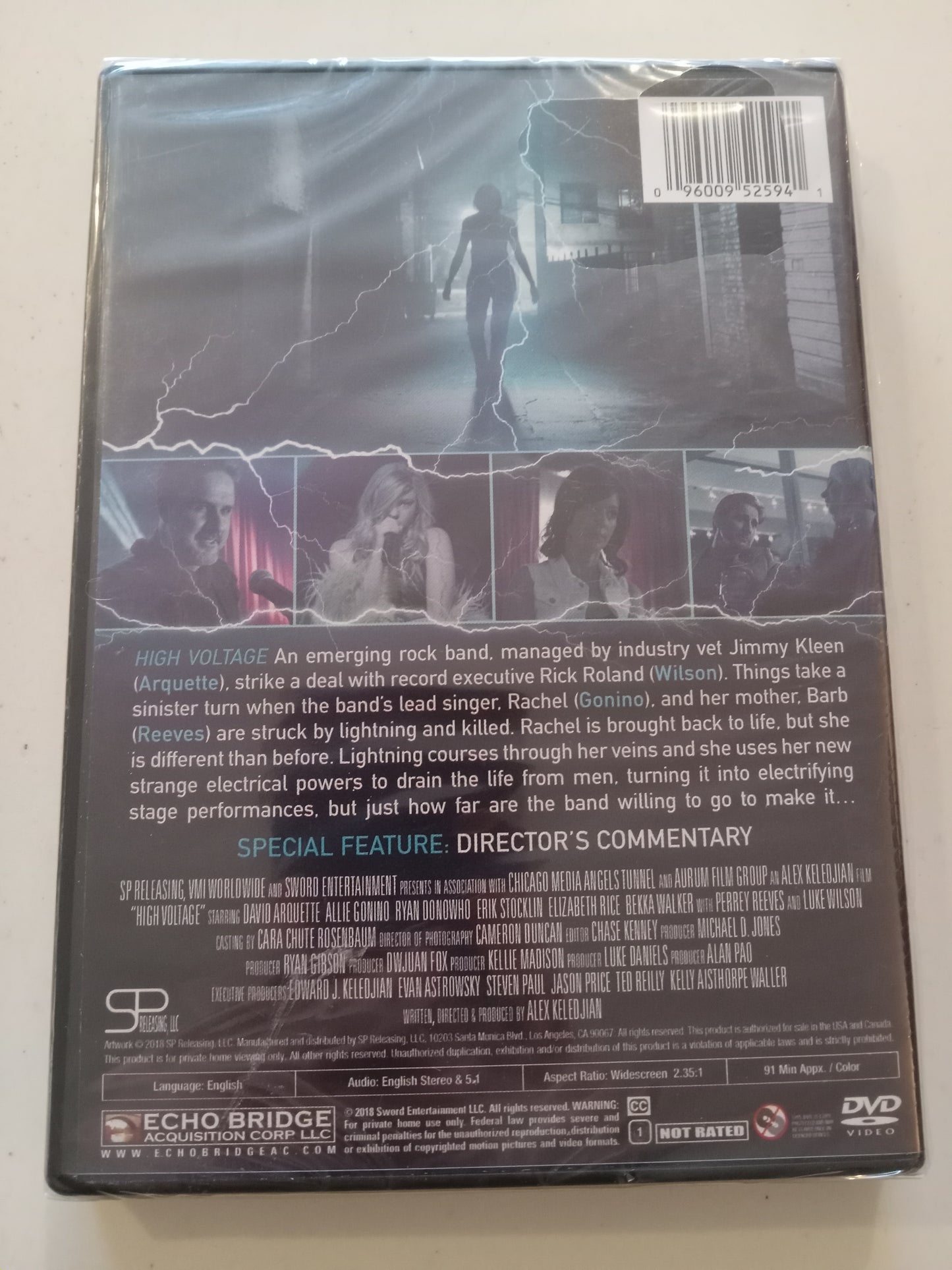 High Voltage, DVD Movie, David Arquette Widescreen, Not-Rated, NEW