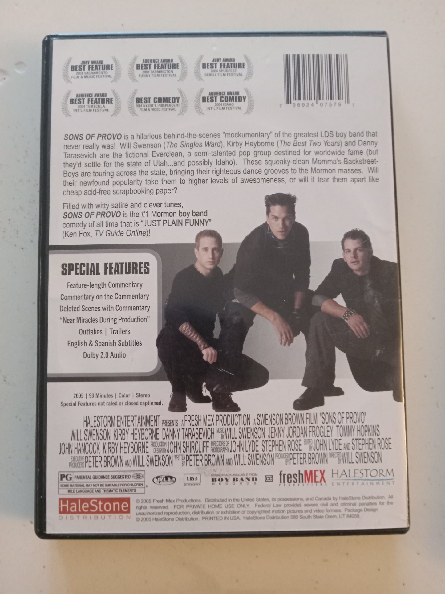 Sons Of Provo, DVD Movie, Kirby Heyborne Widescreen, Rated PG, USED