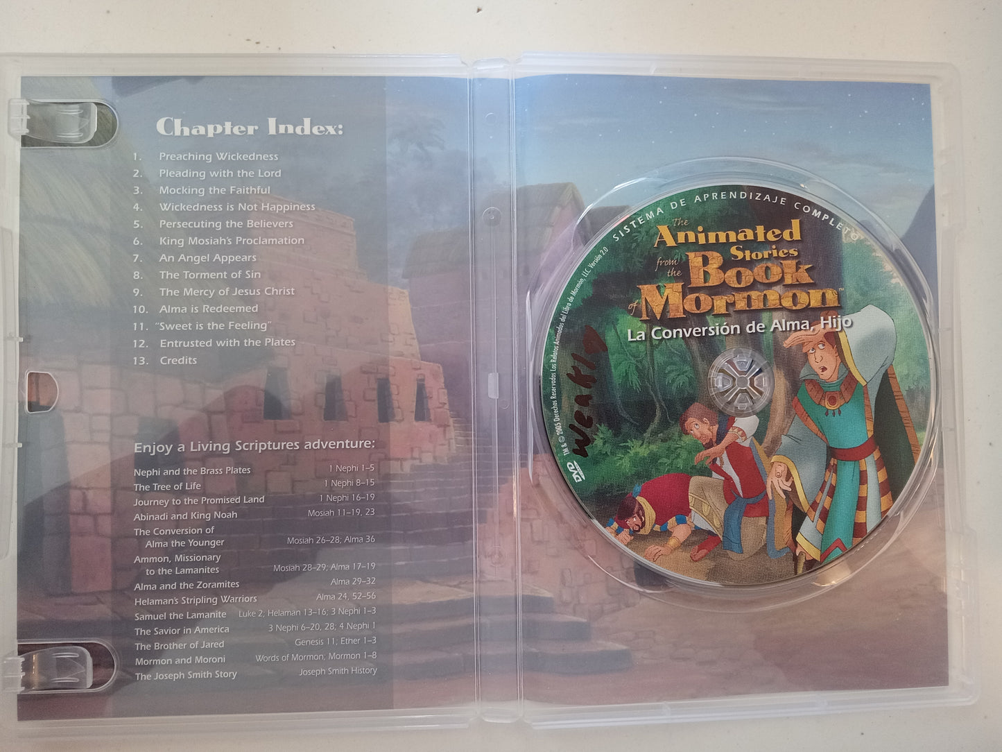 The Conversation Of Alma The Younger, The Animated Stories From The Book Of Mormon, DVD Movie, Fullscreen, Living Scriptures, Not Rated, USED