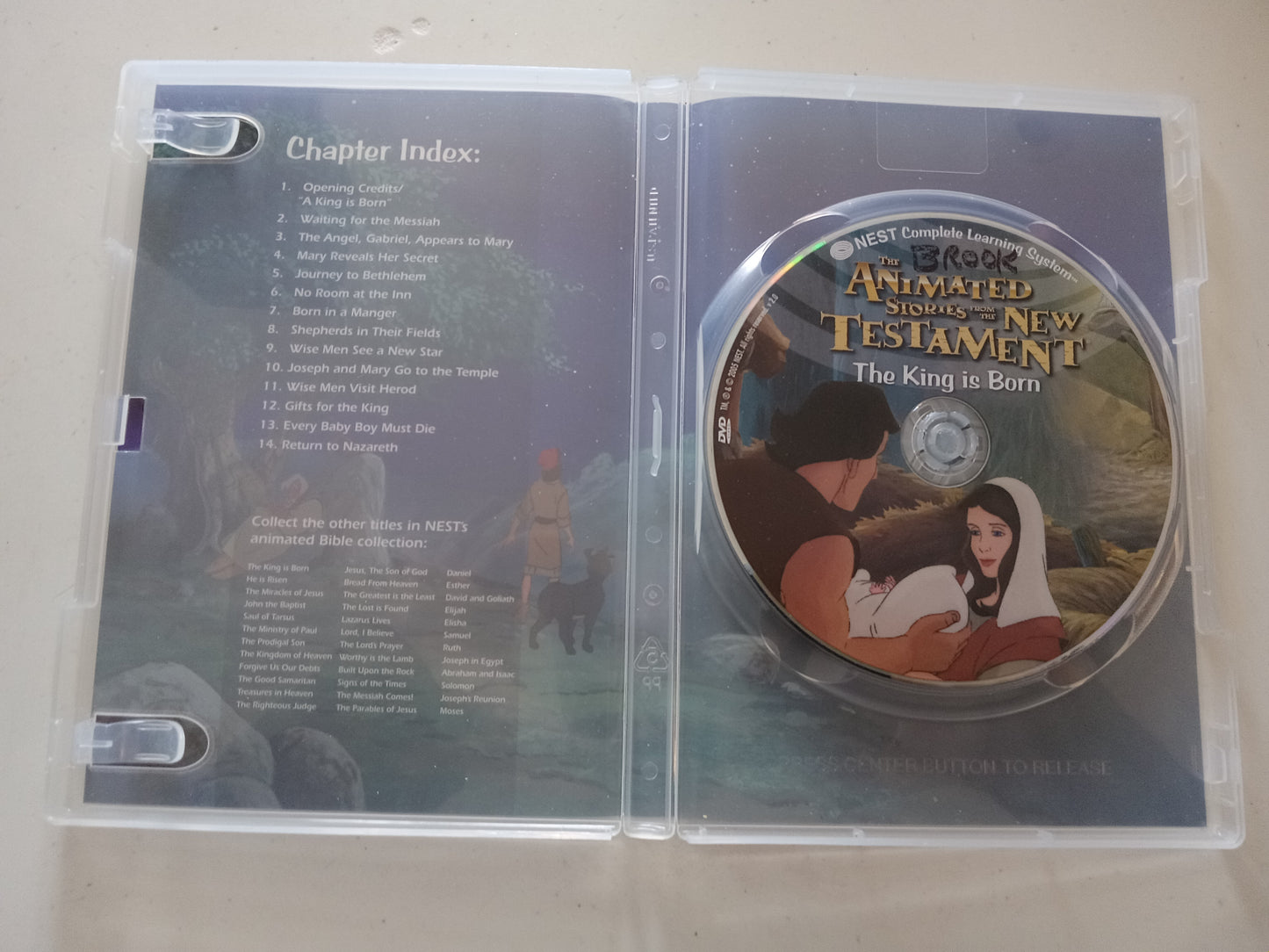 The King Is Born, The Animated Stories From The New Testament, DVD Movie, Widescreen, Living Scriptures, Not Rated, USED