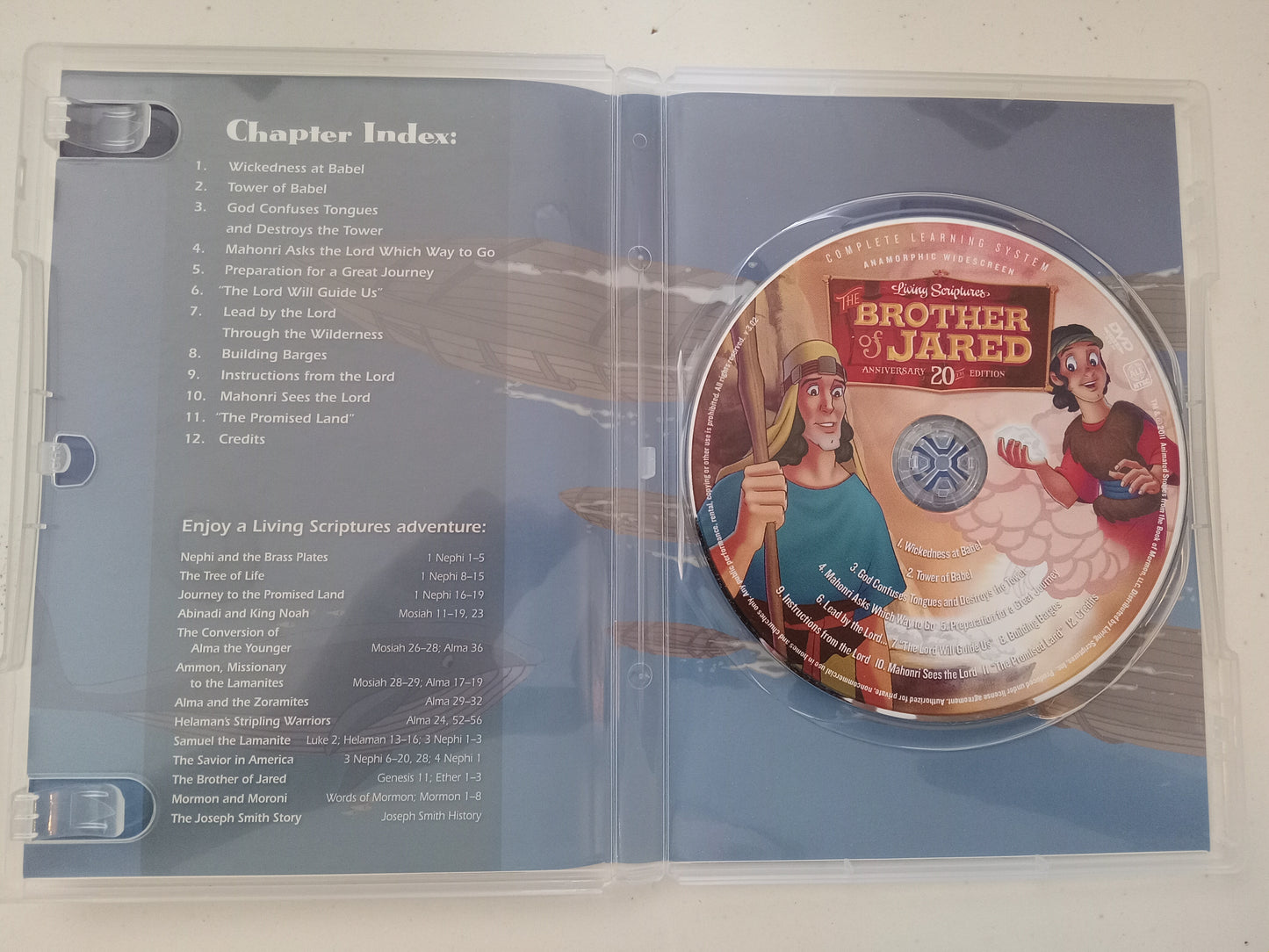 The Brother Of Jared, The Animated Stories From The Book Of Mormon, DVD Movie, Fullscreen, Living Scriptures, Not Rated, USED