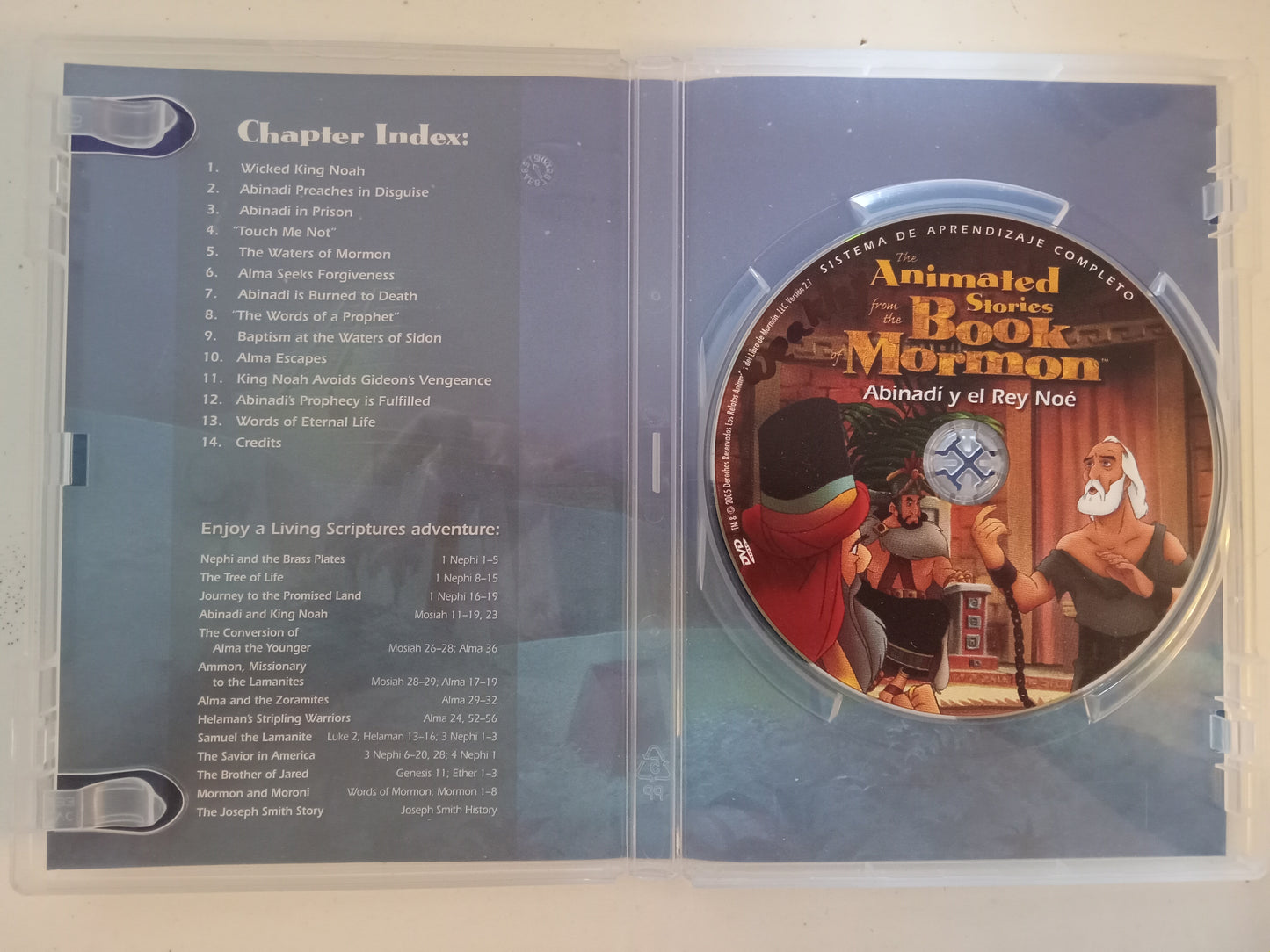 Abinadi And King Noah, The Animated Stories From The Book Of Mormon, DVD Movie, Fullscreen, Living Scriptures, Not Rated, USED