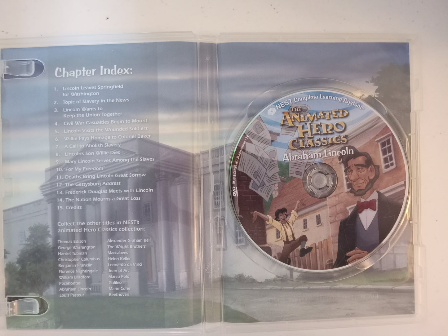 Abraham Lincoln, The Animated Hero Classics, DVD Movie, Fullscreen, Not Rated, NEW/USED