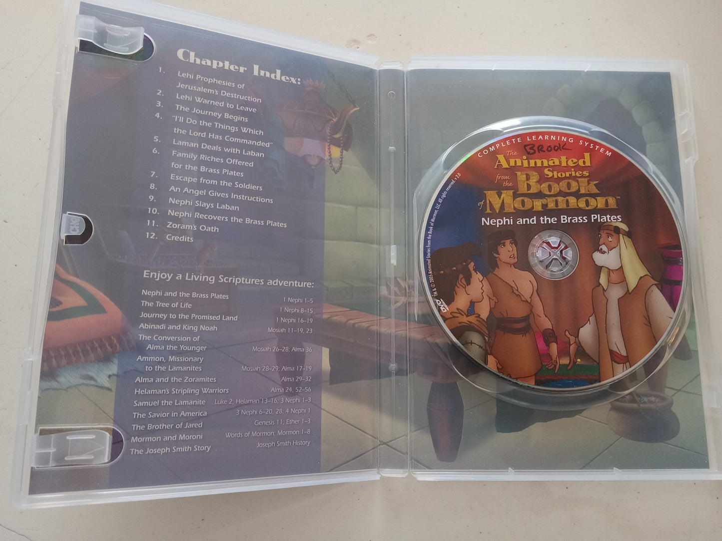 Nephi And The Brass Plates, Animated Stories From Book of Mormon, DVD Movie, Widescreen, Living Scriptures, Rated G, USED