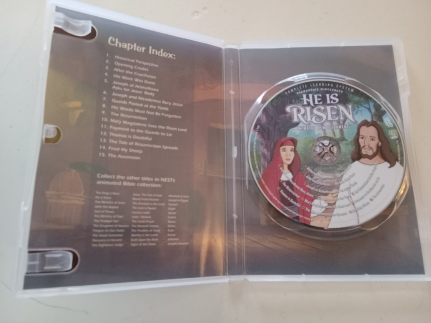 He Is Risen, The Animated Stories From The New Testament, DVD Movie, Widescreen, Living Scriptures, Rated G, USED