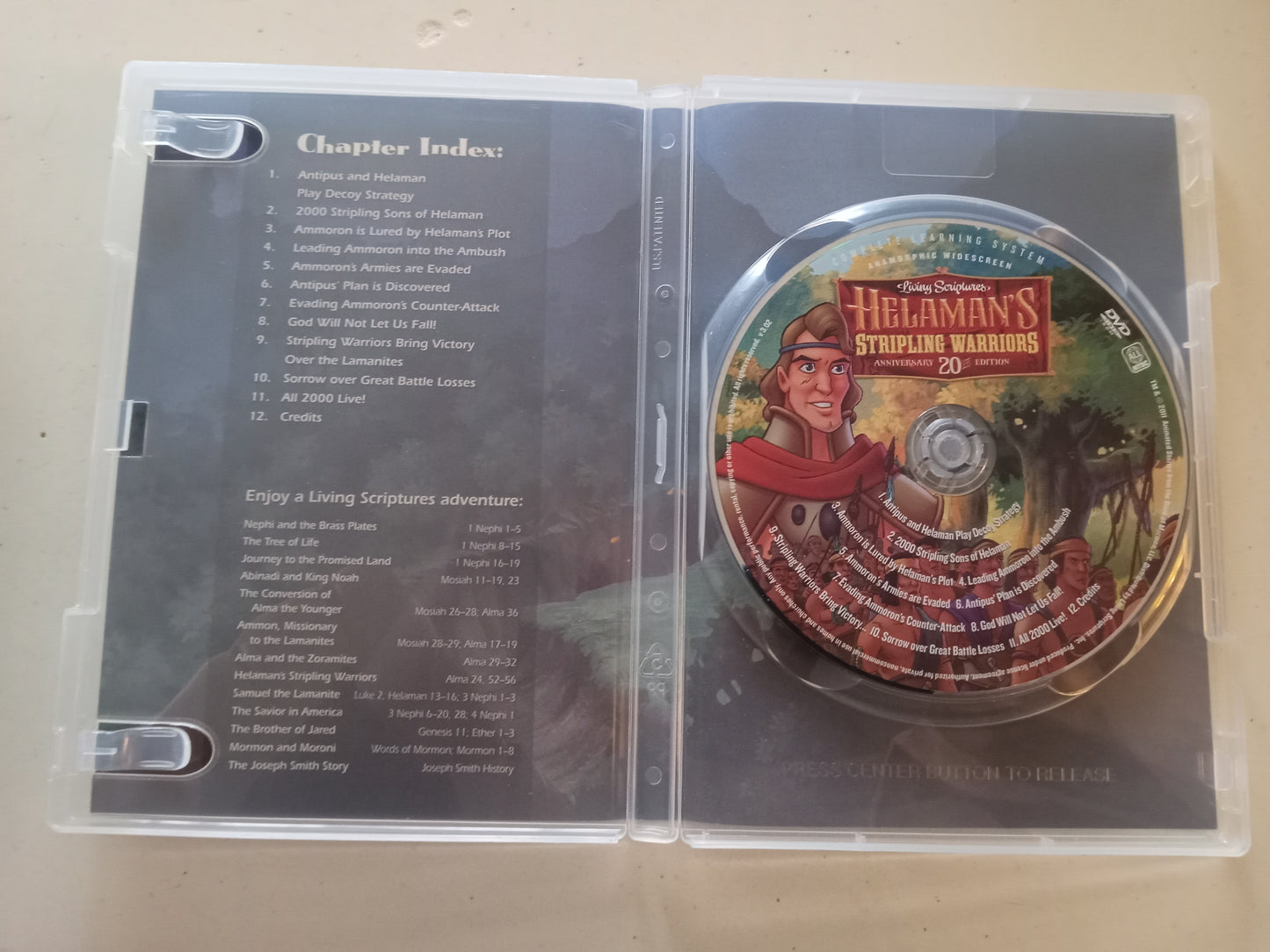 Helaman's Stripling Warrior's, The Animated Stories From The Book Of Mormon, DVD Movie, Widescreen, Living Scriptures, Rated G, USED