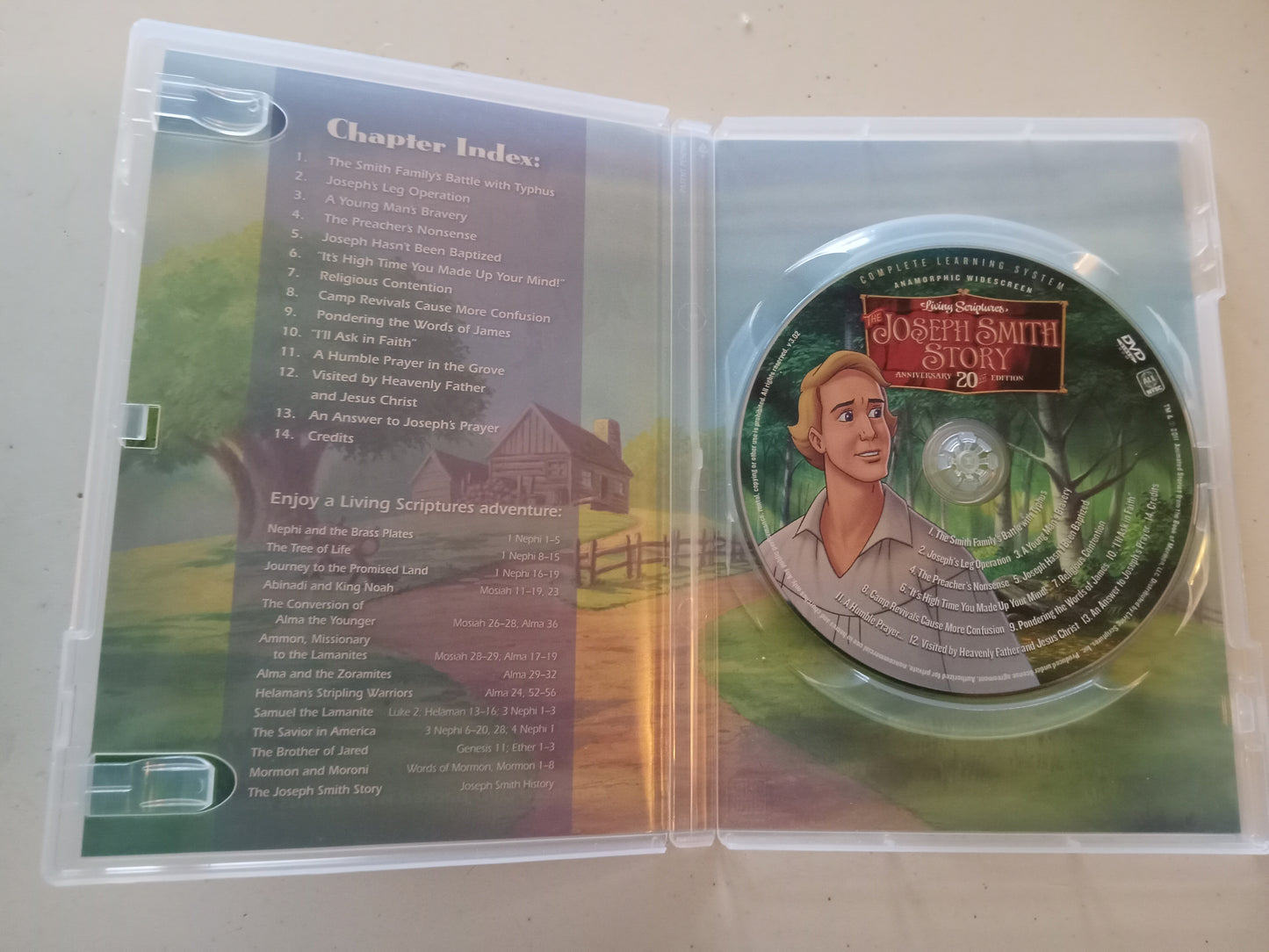 The Joseph Smith Story, The Animated Stories From The Book Of Mormon, DVD Movie, Widescreen, Living Scriptures, Rated G, USED