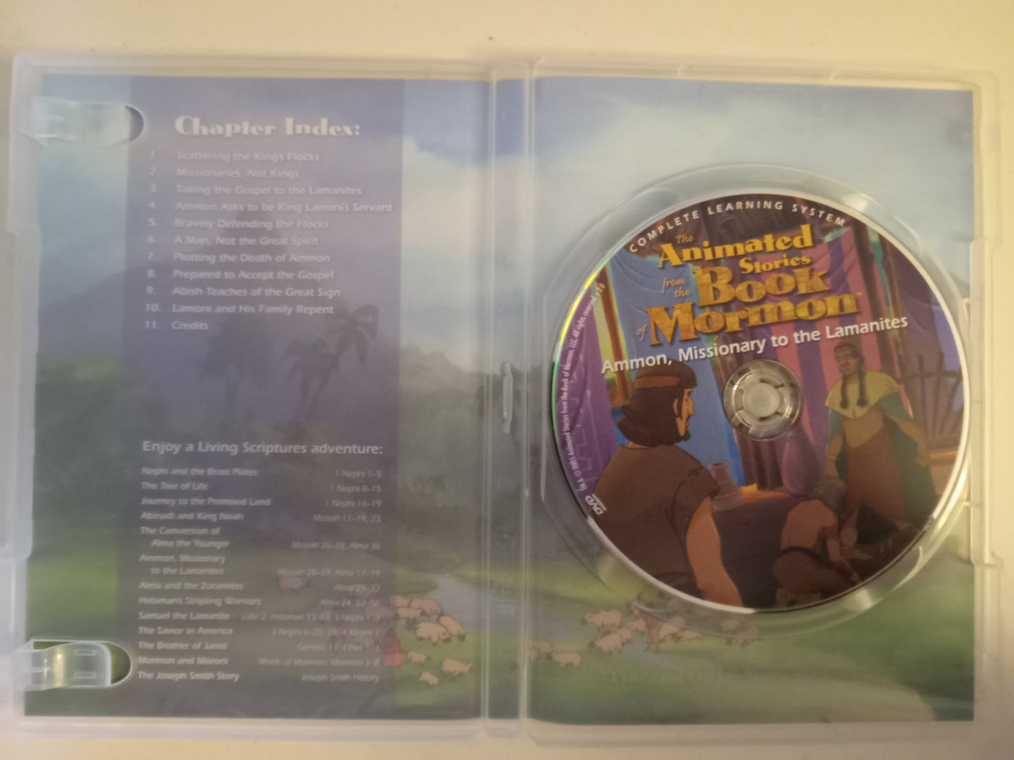 Ammon, Missionary To The Lamanites, The Animated Stories From The Book Of Mormon, DVD Movie, Fullscreen, Living Scriptures, Not Rated, USED