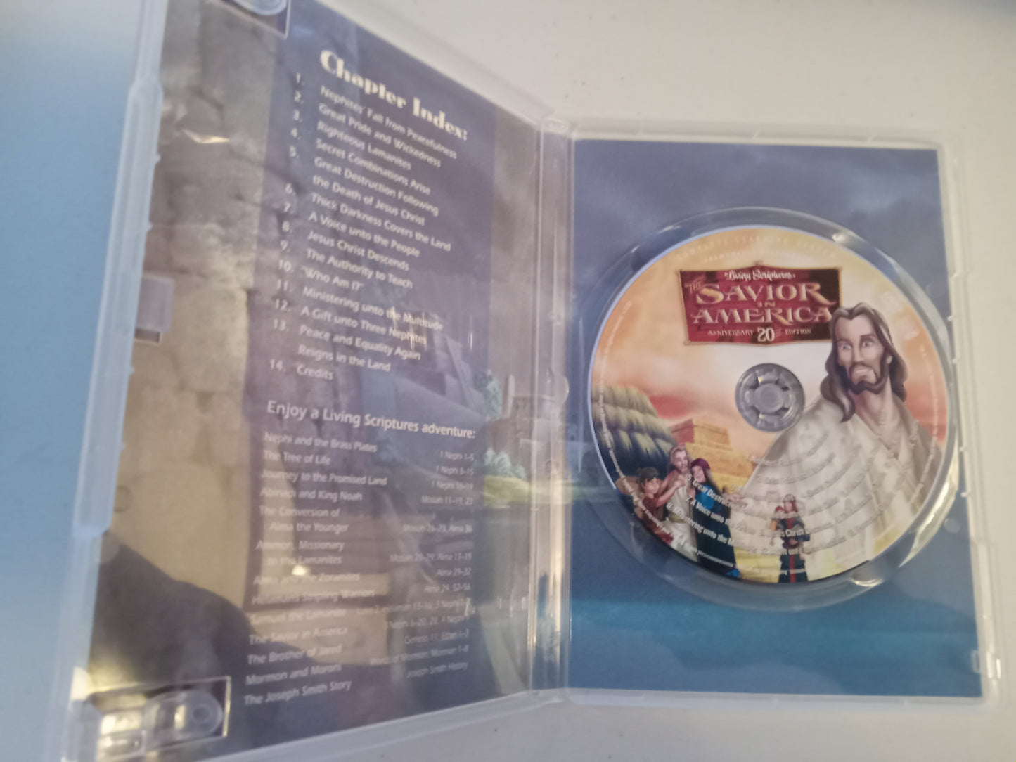 The Savior In America, The Animated Stories From The Book Of Mormon, DVD Movie, Widescreen, Living Scriptures, Not-Rated, USED