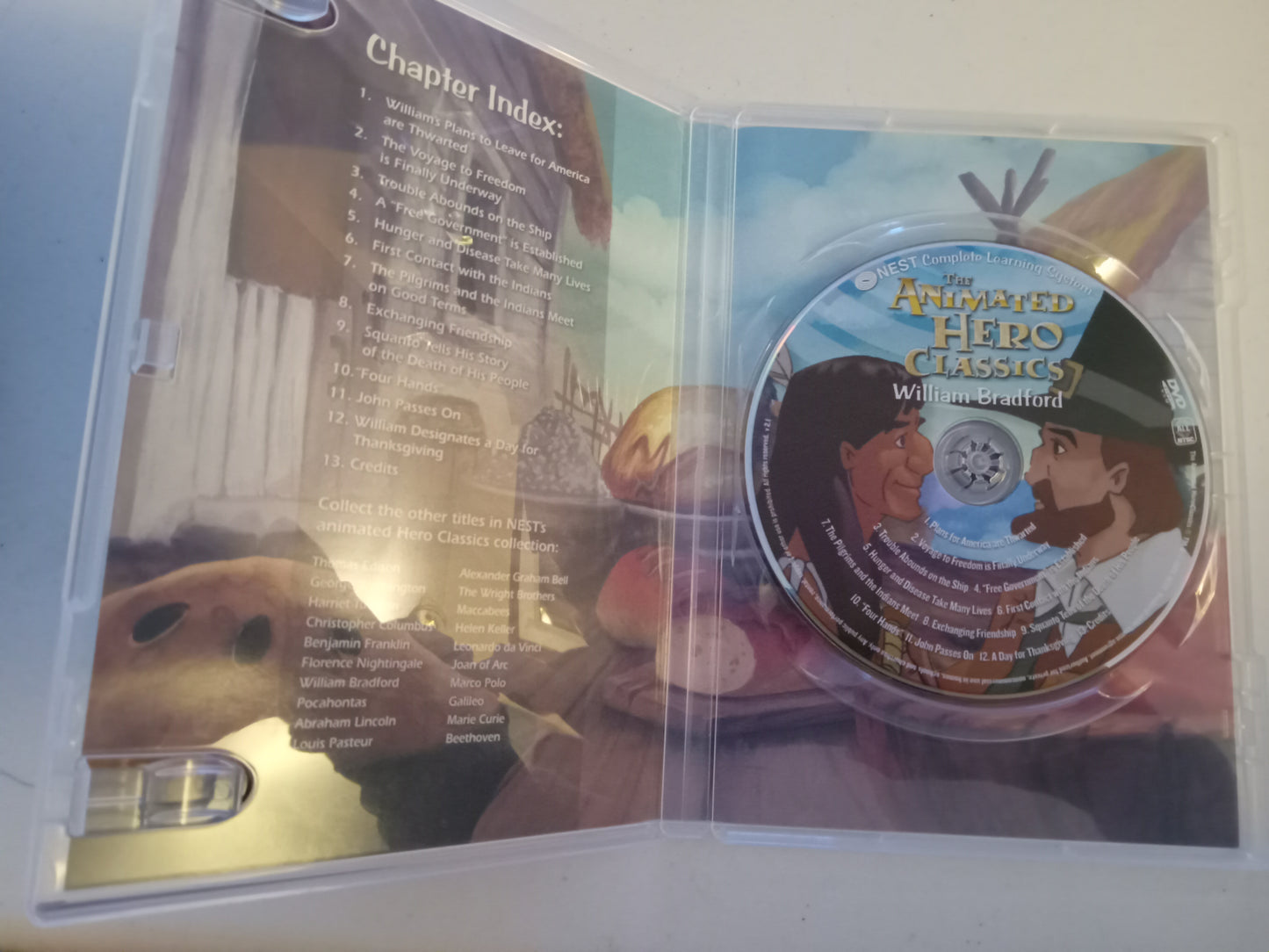 William Bradford, The Animated Hero Classics, DVD Movie, Widescreen, Not-Rated, USED